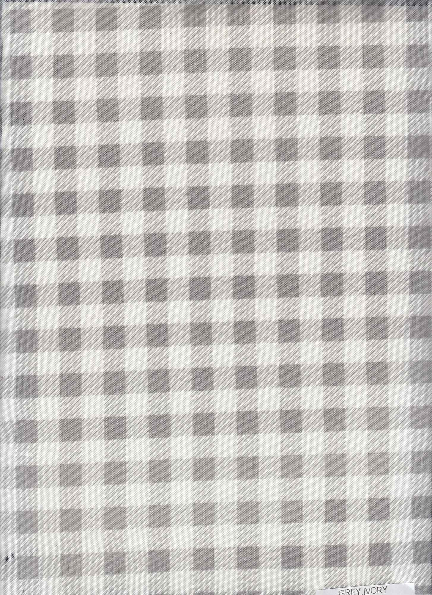 MESH-DU1755 GREY/IVORY BLOUSE BODYSUIT CAMI CHECKERED FLOCKING GINGHAM LOUNGEWEAR MESH PLAID POLYESTER PRINT SPANDEX STRETCH TOPS TUNICS