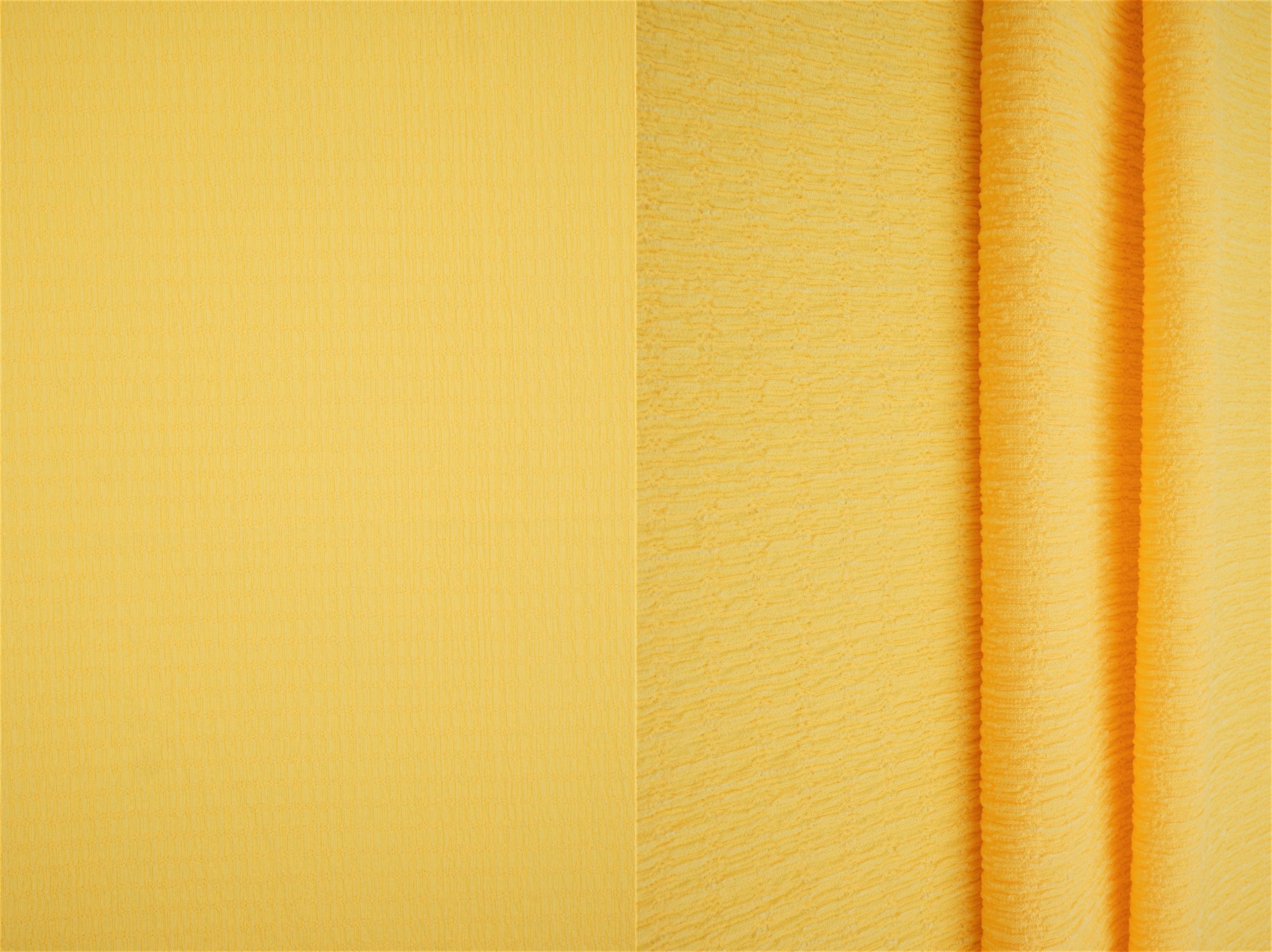 KNT4455 YELLOW BODYSUIT BOTTOMS CAMI CRINKLE DRESS JERSEY KNIT LOUNGEWEAR NO-PRINT POLYESTER SKIRTS SOLID SPANDEX STRETCH TOPS