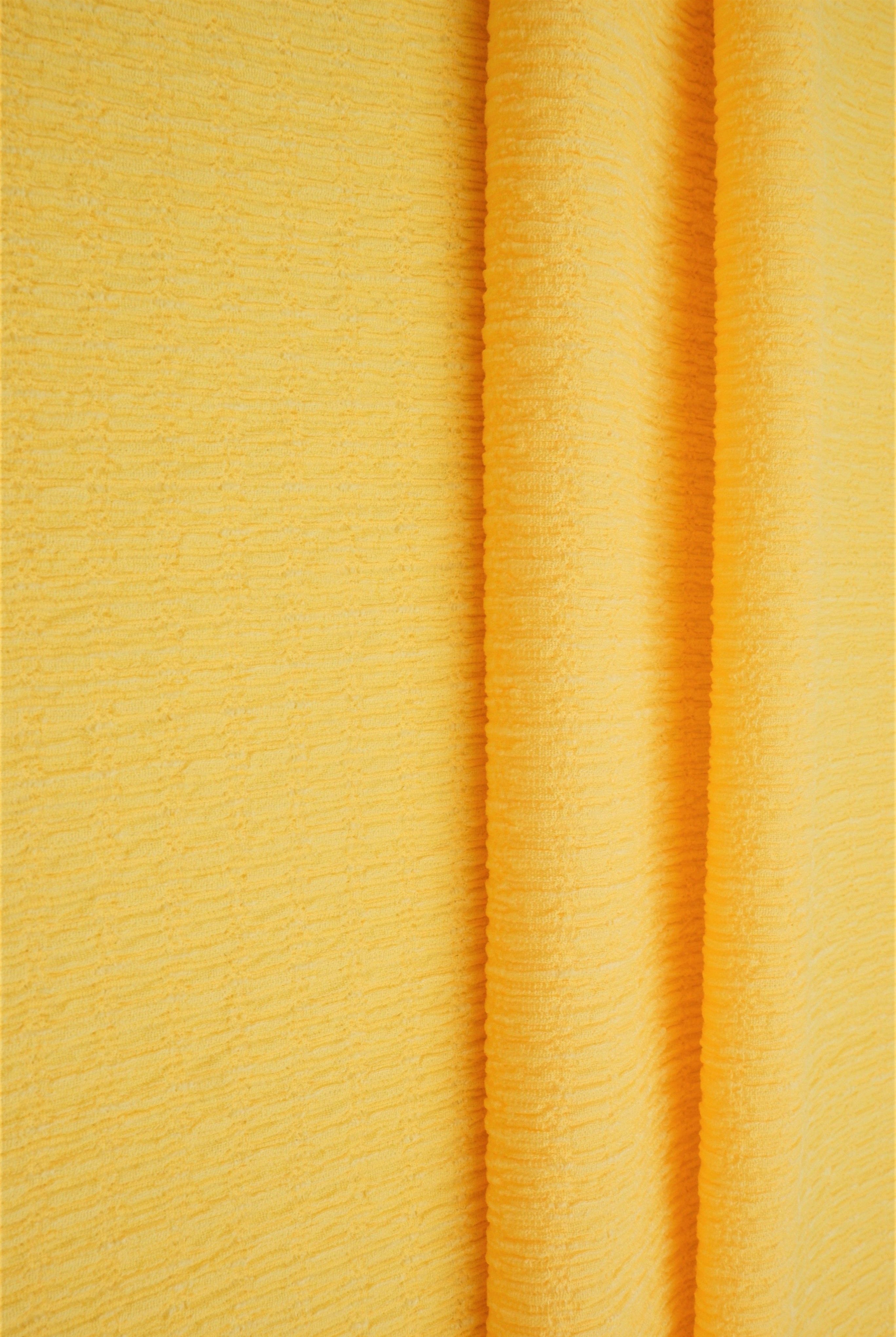 KNT4455 YELLOW BODYSUIT BOTTOMS CAMI CRINKLE DRESS JERSEY KNIT LOUNGEWEAR NO-PRINT POLYESTER SKIRTS SOLID SPANDEX STRETCH TOPS