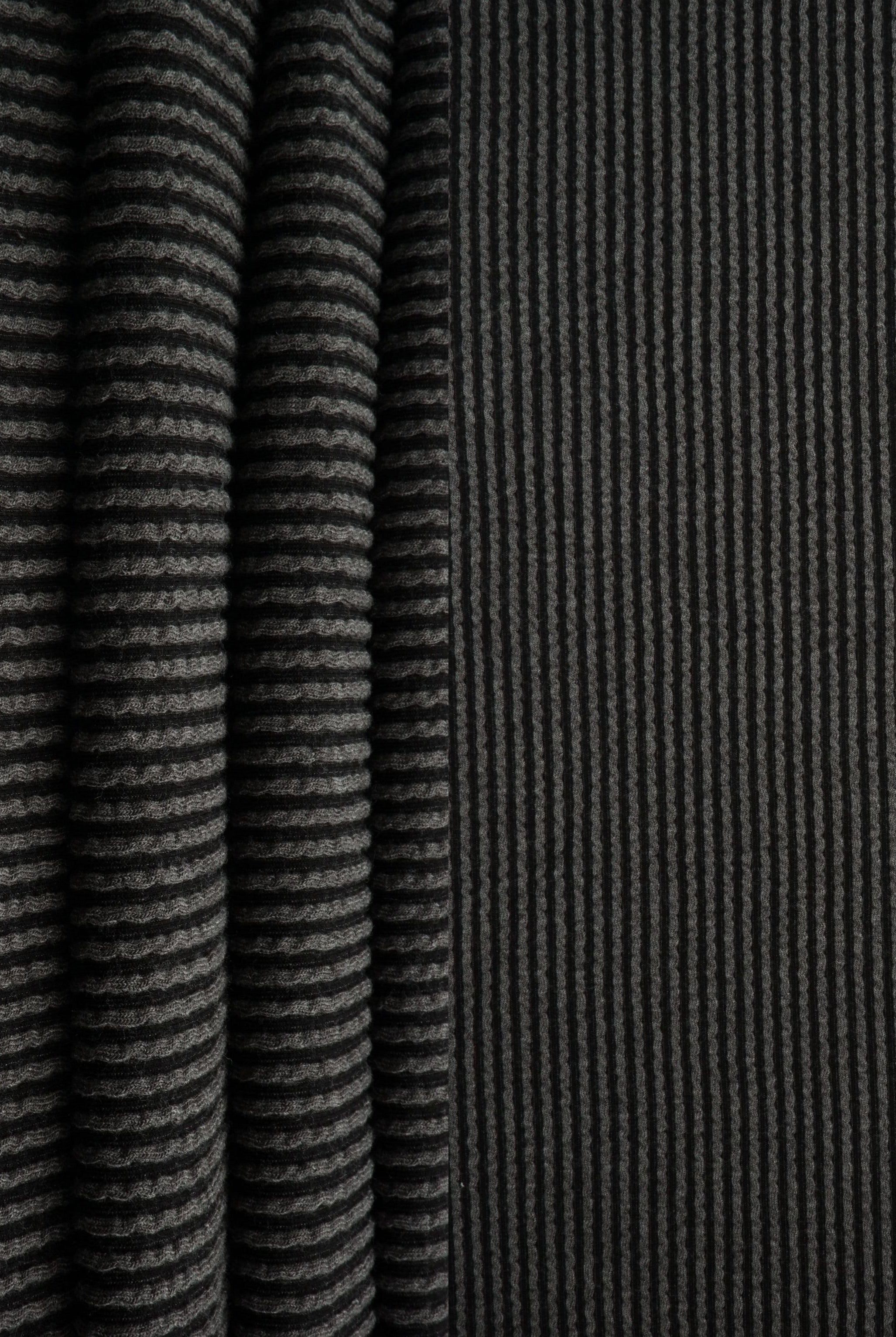 KNT4463 CHARCOAL BODYSUIT BOTTOMS CAMI DOUBLE KNIT DRESS GREY JACQUARD LOUNGEWEAR NO-PRINT PANTS POLYESTER RAYON RIB SOLID SPANDEX STRETCH SWEATER T-SHIRT URBAN