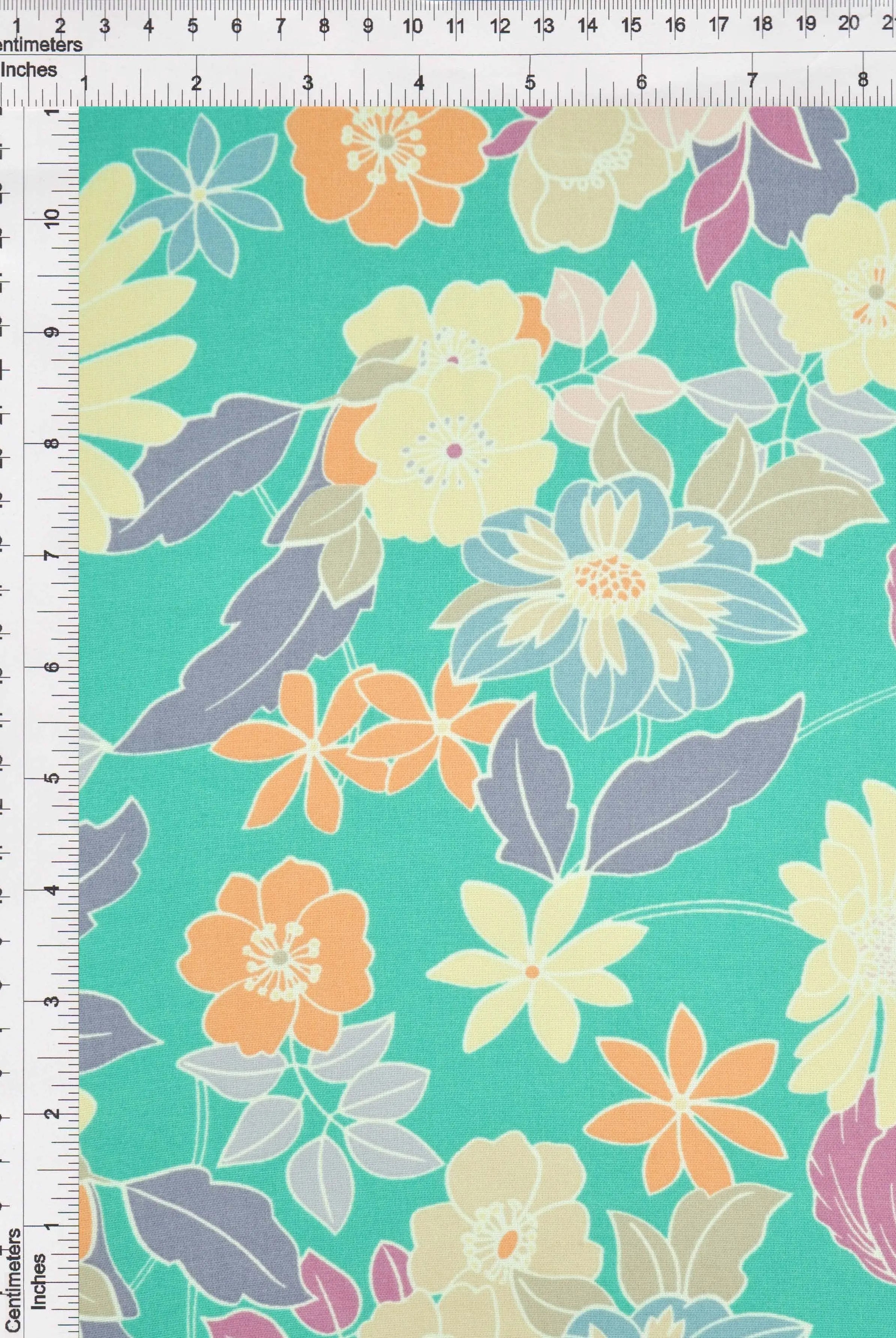 POP4178-MS11067 JADE FLOWER AIRFLOW BLOUSE BLUE BODYSUIT BOTTOMS CAMI CEY DRESS FLORAL LOUNGEWEAR PANTS PEACH PINK POLYESTER PRINT SKIRTS SUBLIMATION TOPS WOVEN