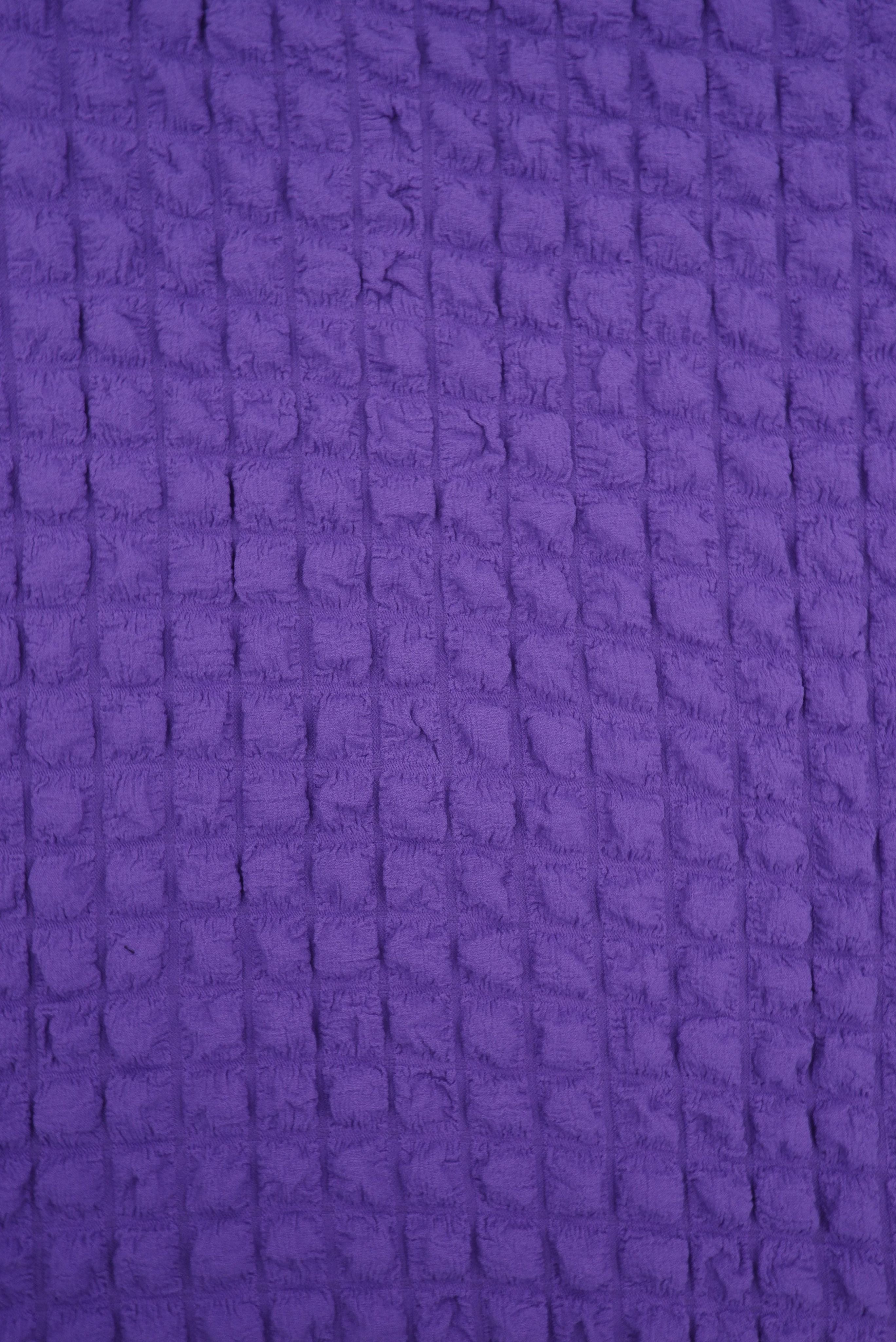 CRP4461 PURPLE BLOUSE BODYSUIT BOTTOMS CAMI DRESS JACQUARD NO-PRINT NON STRETCH PANTS POLYESTER SKIRTS SOLID SPANDEX TOPS TUNICS VIOLET WOVEN