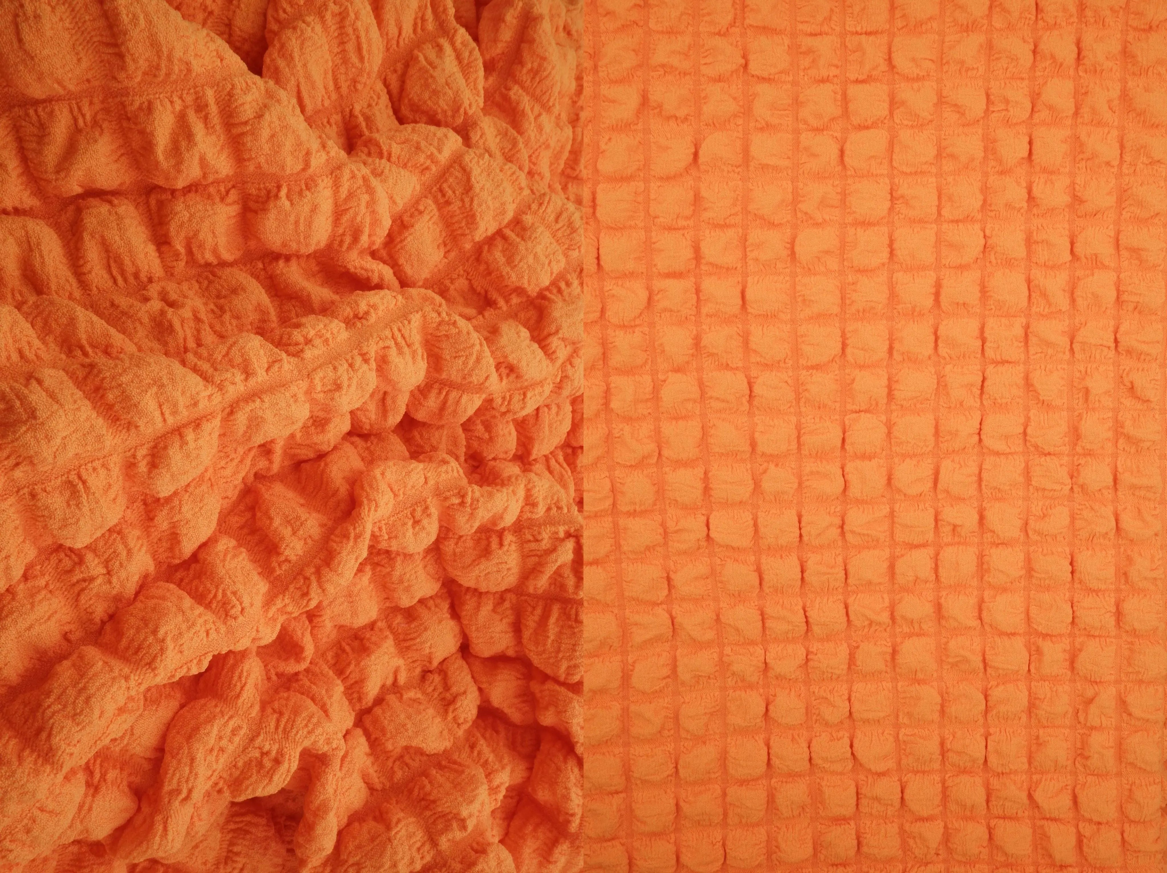 CRP4461 ORANGE LT BLOUSE BODYSUIT BOTTOMS CAMI DRESS JACQUARD NO-PRINT NON STRETCH ORANGE PANTS POLYESTER SKIRTS SOLID SPANDEX TOPS TUNICS WOVEN