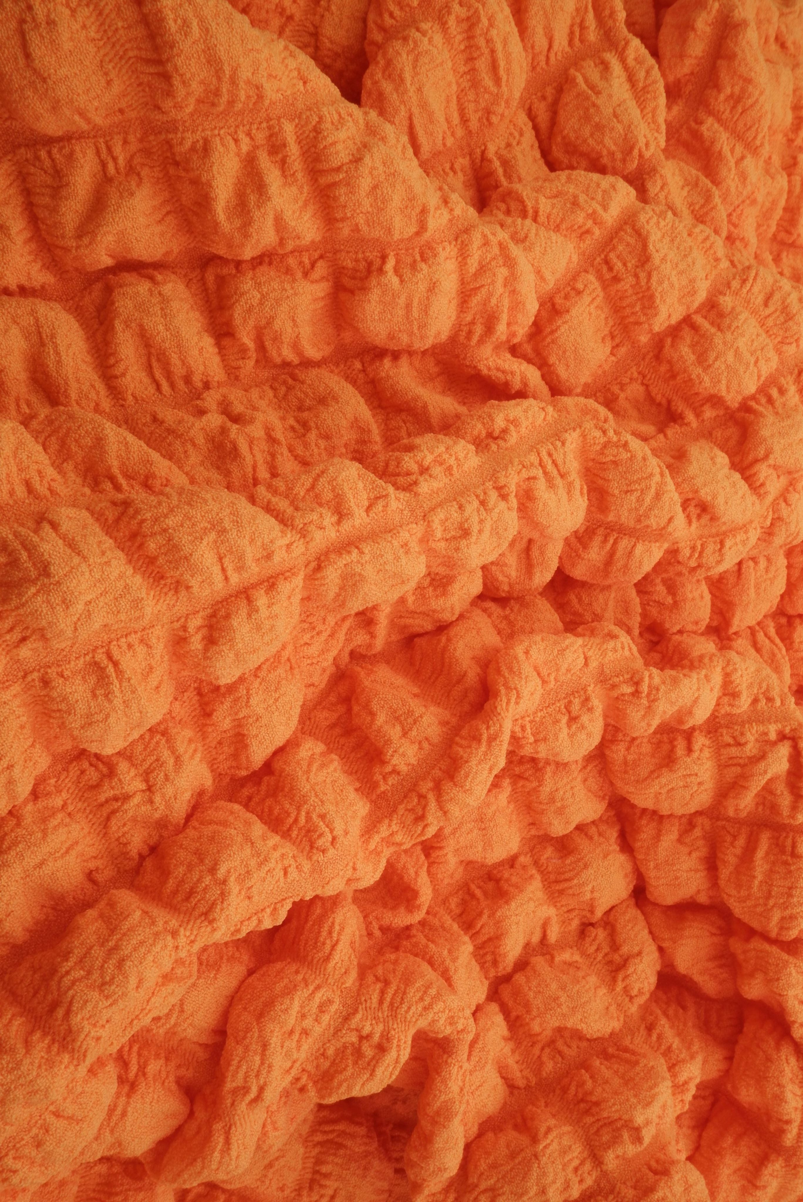 CRP4461 ORANGE LT BLOUSE BODYSUIT BOTTOMS CAMI DRESS JACQUARD NO-PRINT NON STRETCH ORANGE PANTS POLYESTER SKIRTS SOLID SPANDEX TOPS TUNICS WOVEN