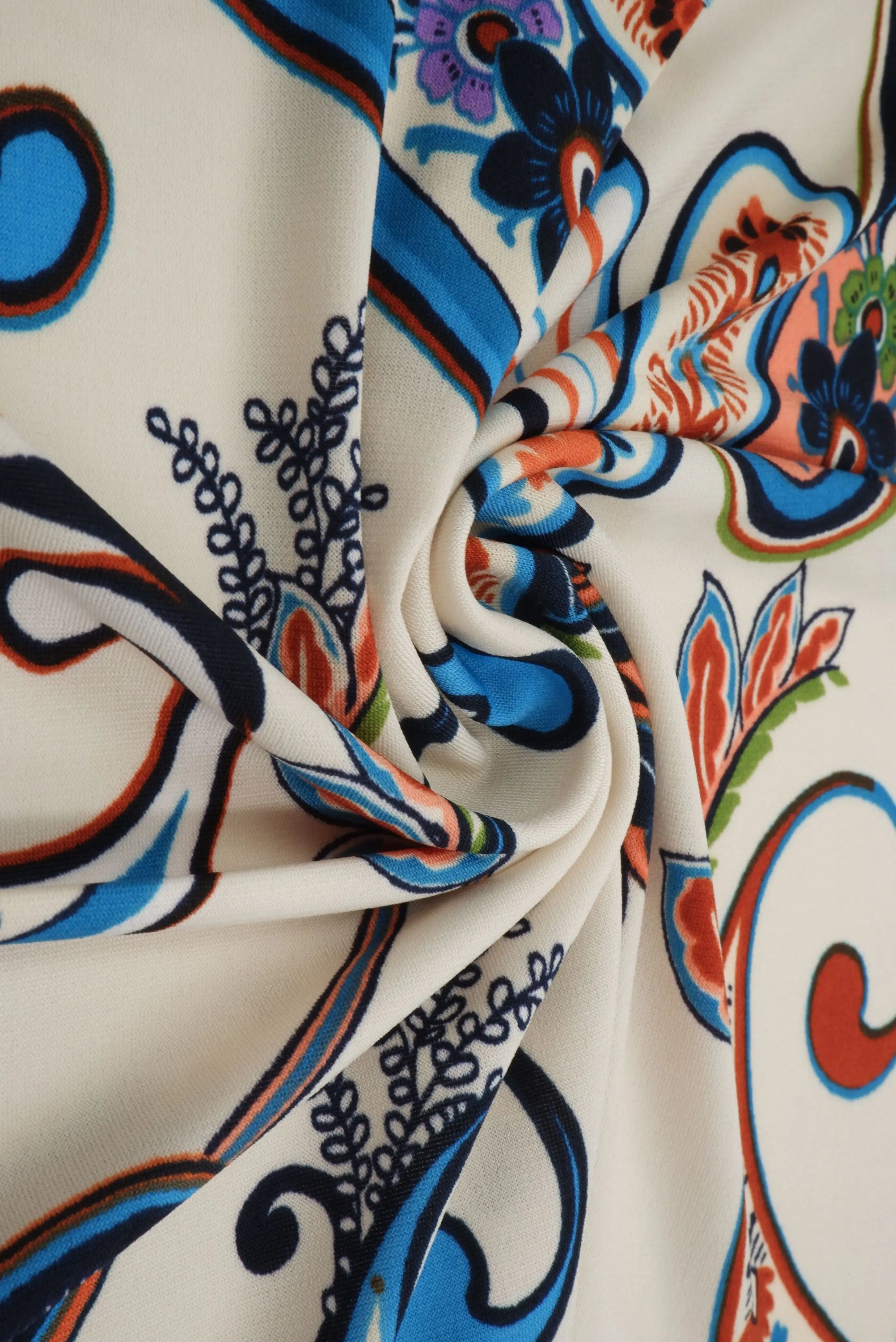 ITY-MS11114 BEIGE BIKER SHORTS BLOUSE BODYSUIT BOTTOMS CAMI DRESS ITY KOREAN KNIT LOUNGEWEAR PAISLEY PANTS POLYESTER PRINT SKIRTS SPANDEX TOPS TUNICS