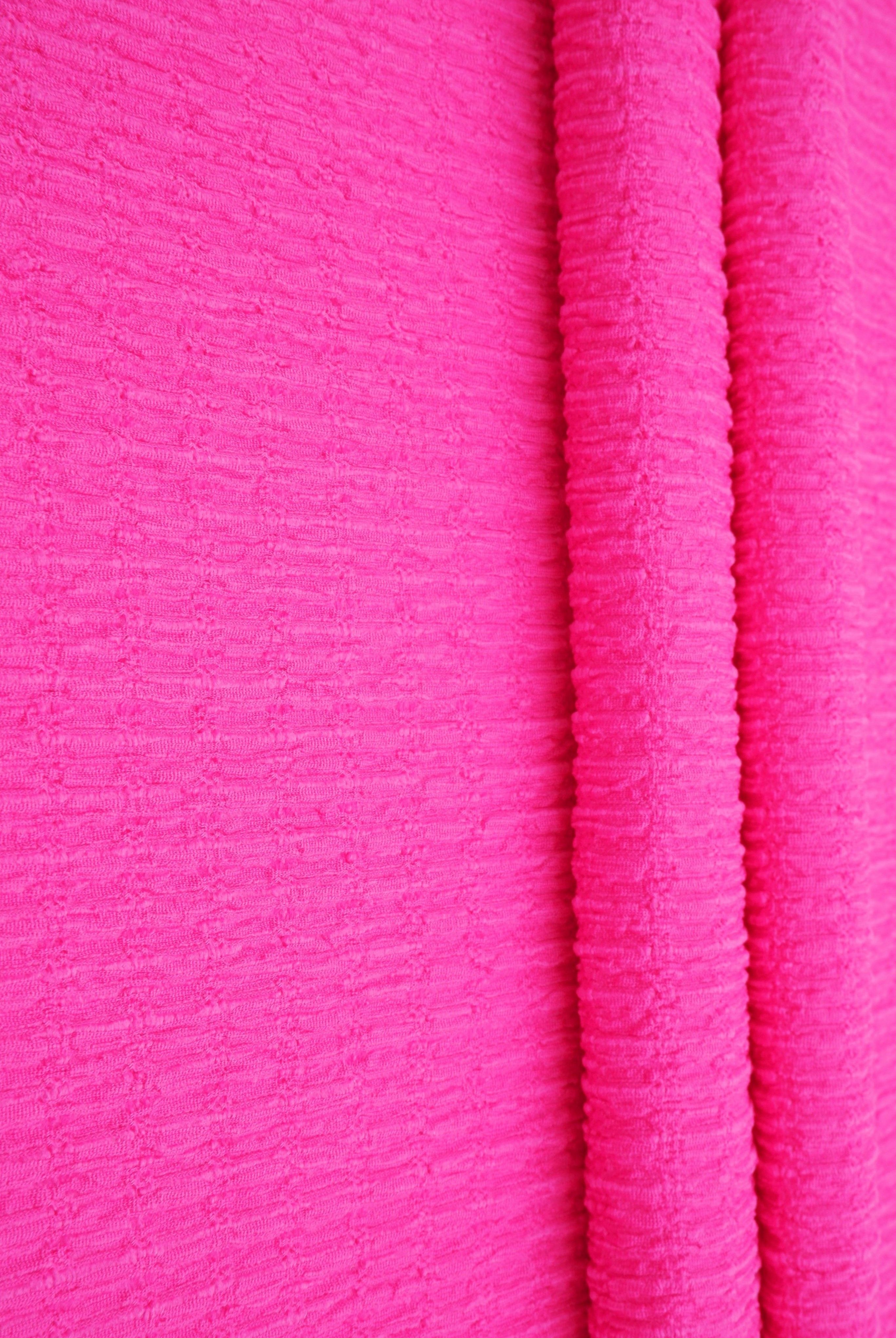 KNT4455 PINK PP BODYSUIT BOTTOMS CAMI CRINKLE DRESS JERSEY KNIT LOUNGEWEAR NO-PRINT POLYESTER SKIRTS SOLID SPANDEX STRETCH TOPS