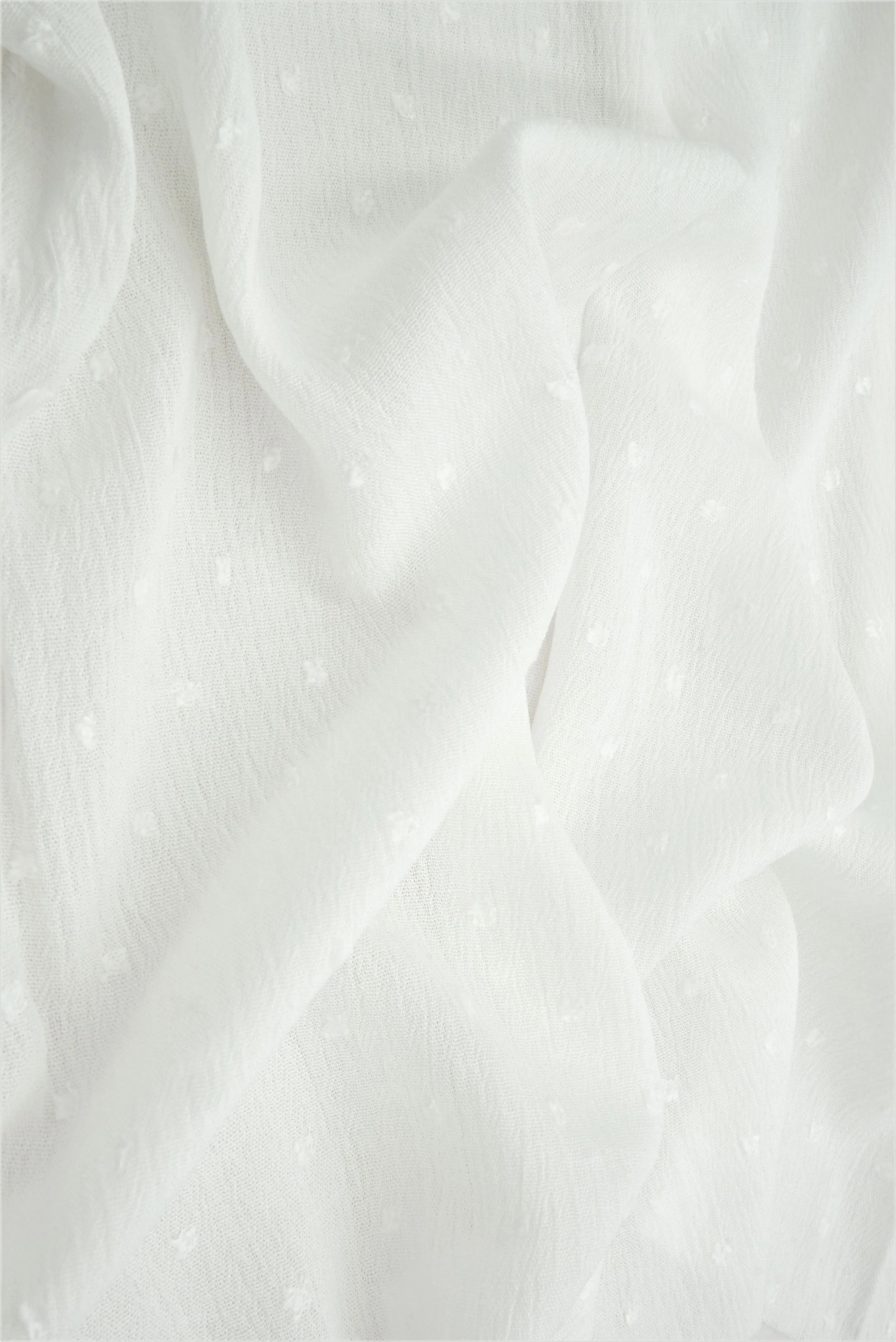 CRP4365 SOLID IVORY BLOUSE CAMI CREPON DRESS NO-PRINT RAYON SOLID-B SWISS DOT T-SHIRT TOPS TUNICS WOVEN