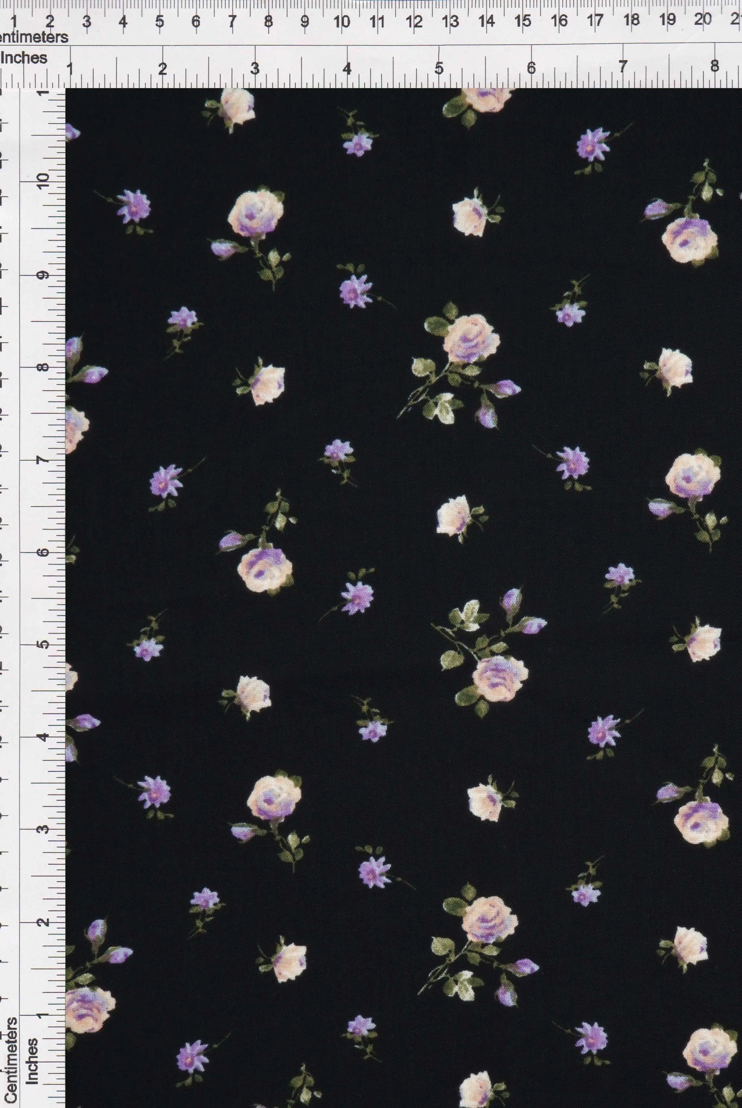 POP4178-MS11118 BLACK FLOWER AIRFLOW BLACK BLOUSE BODYSUIT BOTTOMS CAMI CEY CREAM DITSY DRESS FLORAL LAVANDER LOUNGEWEAR PANTS POLYESTER PRINT SKIRTS SUBLIMATION TOPS WOVEN