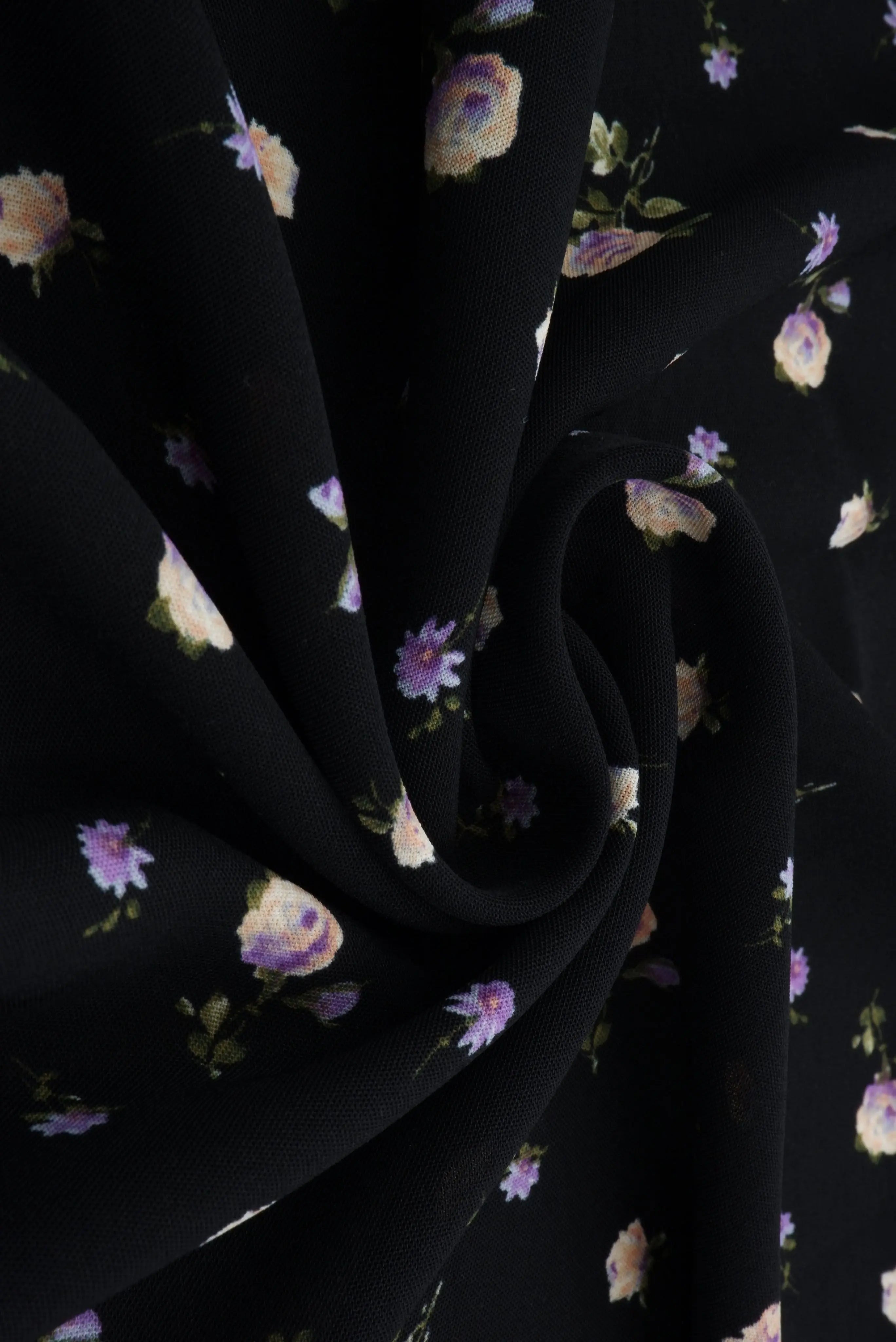 POP4178-MS11118 BLACK FLOWER AIRFLOW BLACK BLOUSE BODYSUIT BOTTOMS CAMI CEY CREAM DITSY DRESS FLORAL LAVANDER LOUNGEWEAR PANTS POLYESTER PRINT SKIRTS SUBLIMATION TOPS WOVEN