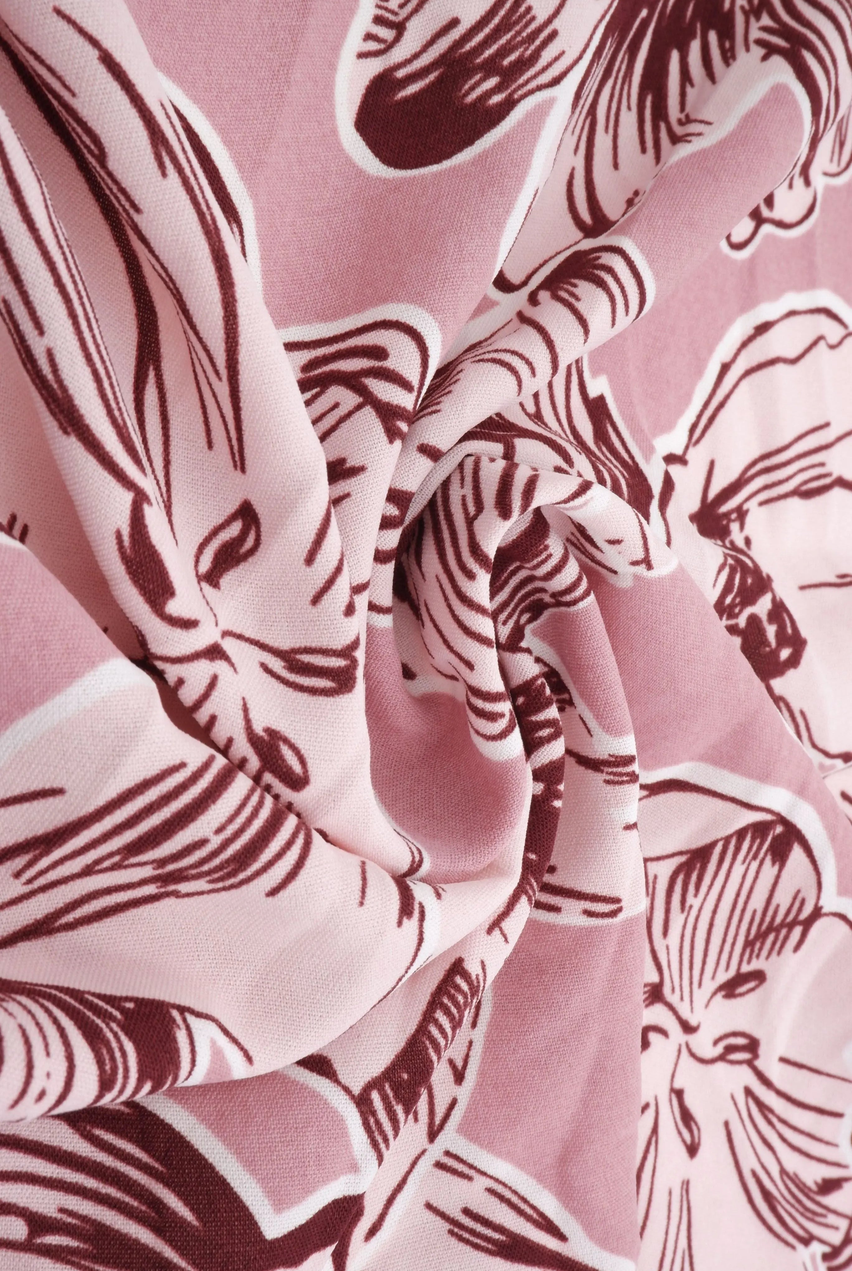 POP4178-MS11099 MAUVE FLOWER AIRFLOW BIG BLOUSE BODYSUIT BOTTOMS CAMI CEY DRESS FLORAL LOUNGEWEAR PANTS POLYESTER PRINT SKIRTS SUBLIMATION TOPS WOVEN