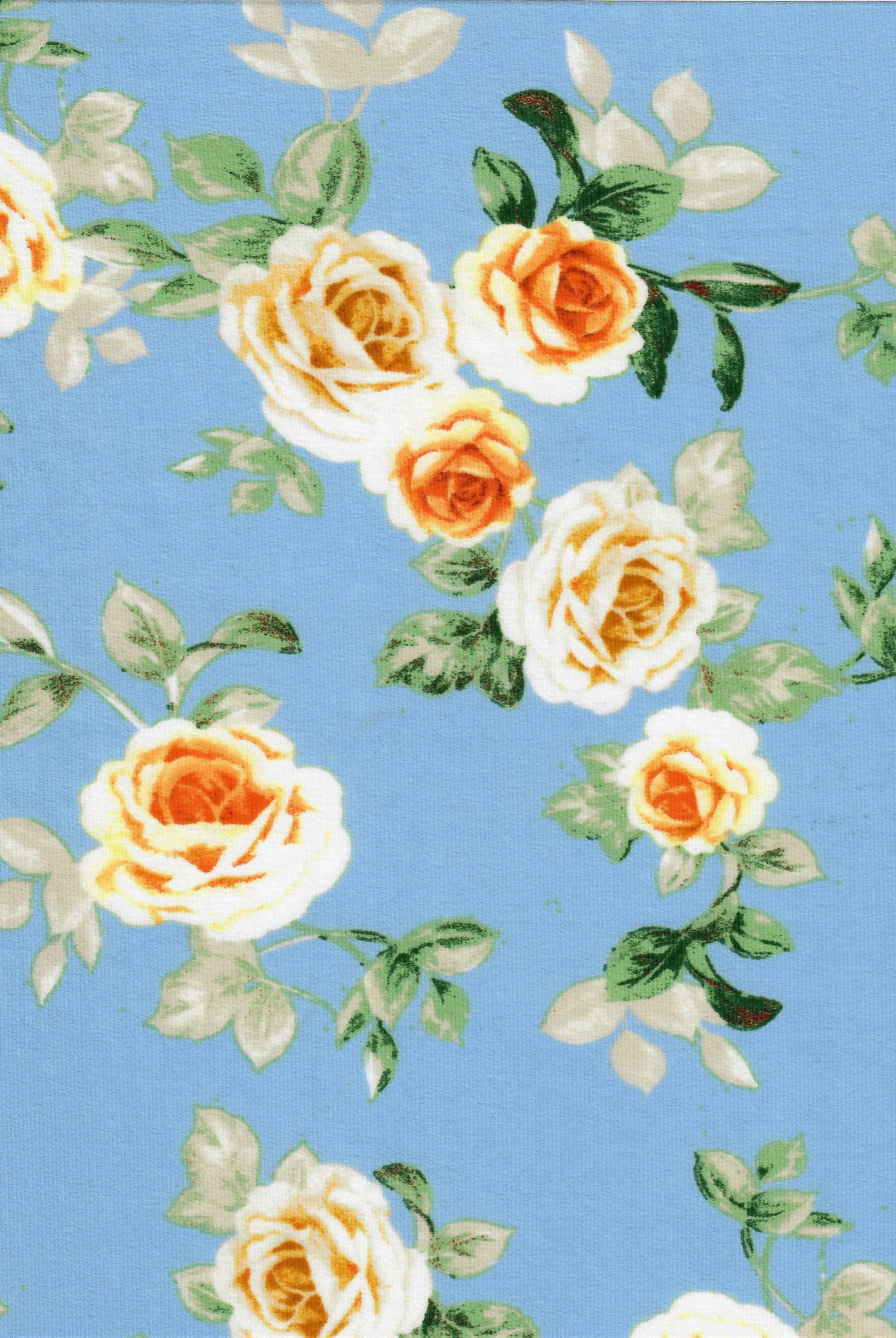 ITY-MS11116B BLUE LT FLOWER ACTIVEWEAR BIKER SHORTS BLOUSE BODYSUIT BOTTOMS DRESS FLORAL ITY KOREAN KNIT LOUNGEWEAR PANTS POLYESTER PRINT SKIRTS SPANDEX TOPS TUNICS