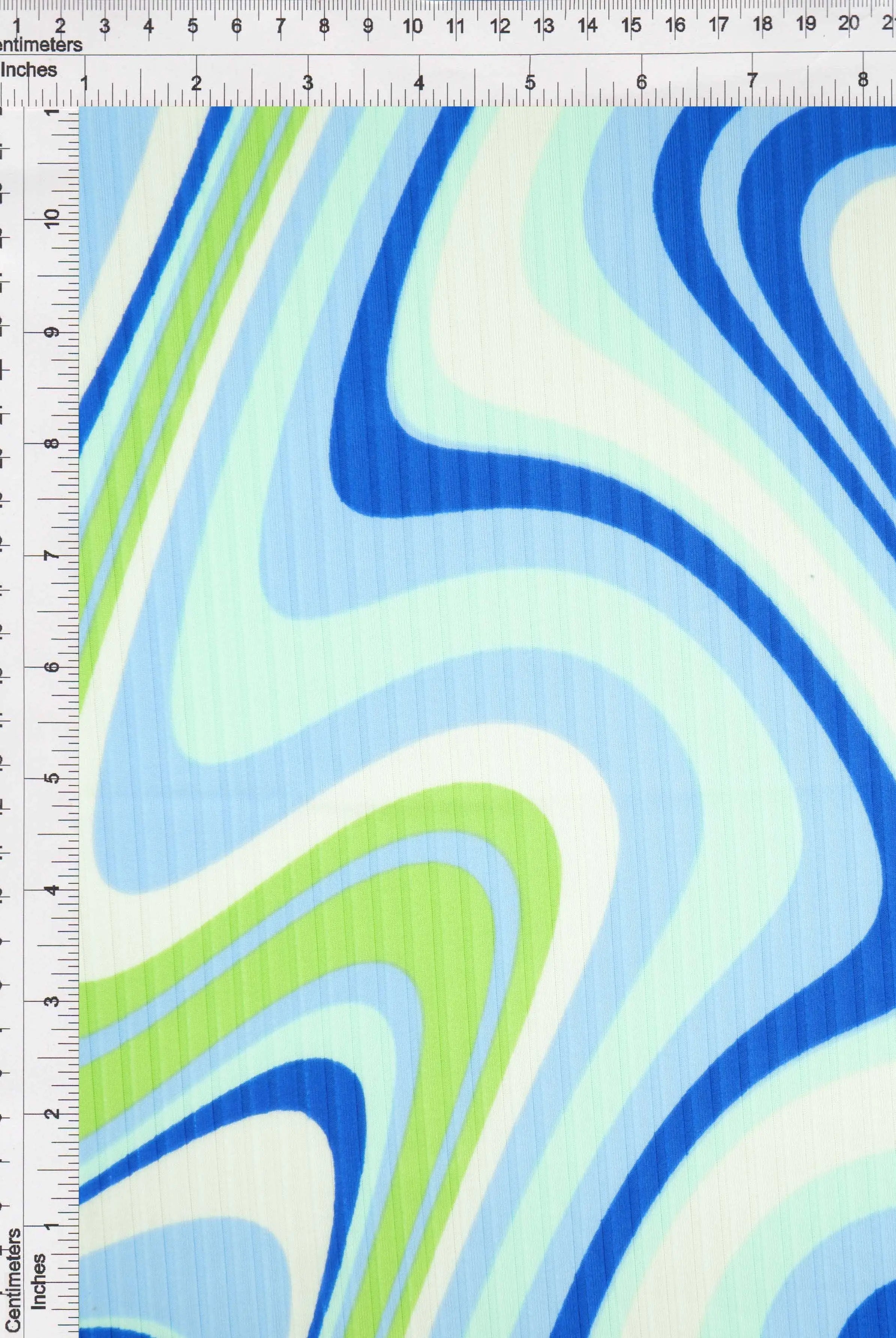 KNT4135-Q20501 ROYAL ABSTRACT AQUA BIKER SHORTS BLUE BODYSUIT BOTTOMS CAMI DRESS IVORY KNIT LOUNGEWEAR NAVY PANTS POLYESTER PRINT RIBBED 8X3 SPANDEX STRETCH SUBLIMATION T-SHIRT TIE-DYE TOPS TUNICS