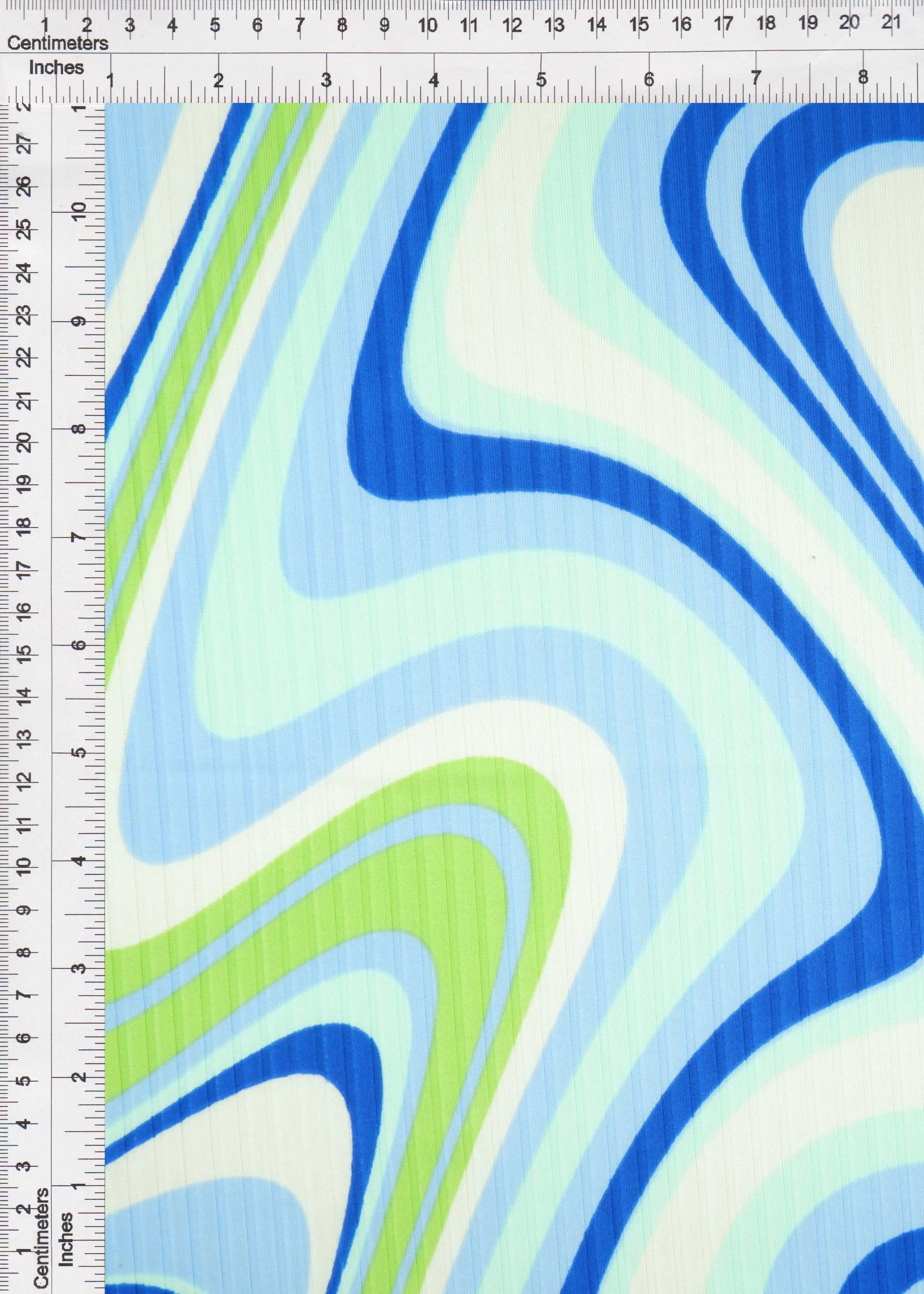 KNT4135-Q20501 ROYAL ABSTRACT AQUA BIKER SHORTS BLUE BODYSUIT BOTTOMS CAMI DRESS IVORY KNIT LOUNGEWEAR NAVY PANTS POLYESTER PRINT RIBBED 8X3 SPANDEX STRETCH SUBLIMATION T-SHIRT TIE-DYE TOPS TUNICS