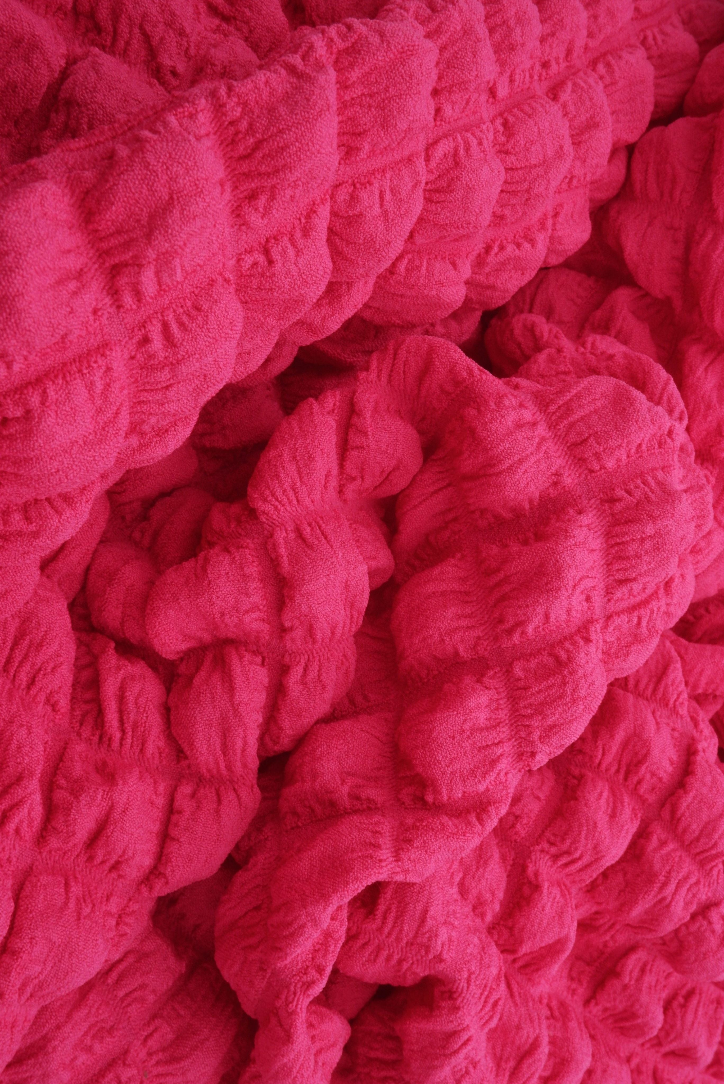 CRP4461 PINK HOT BLOUSE BODYSUIT BOTTOMS CAMI DRESS JACQUARD NO-PRINT NON STRETCH PANTS PINK POLYESTER SKIRTS SOLID SPANDEX TOPS TUNICS WOVEN