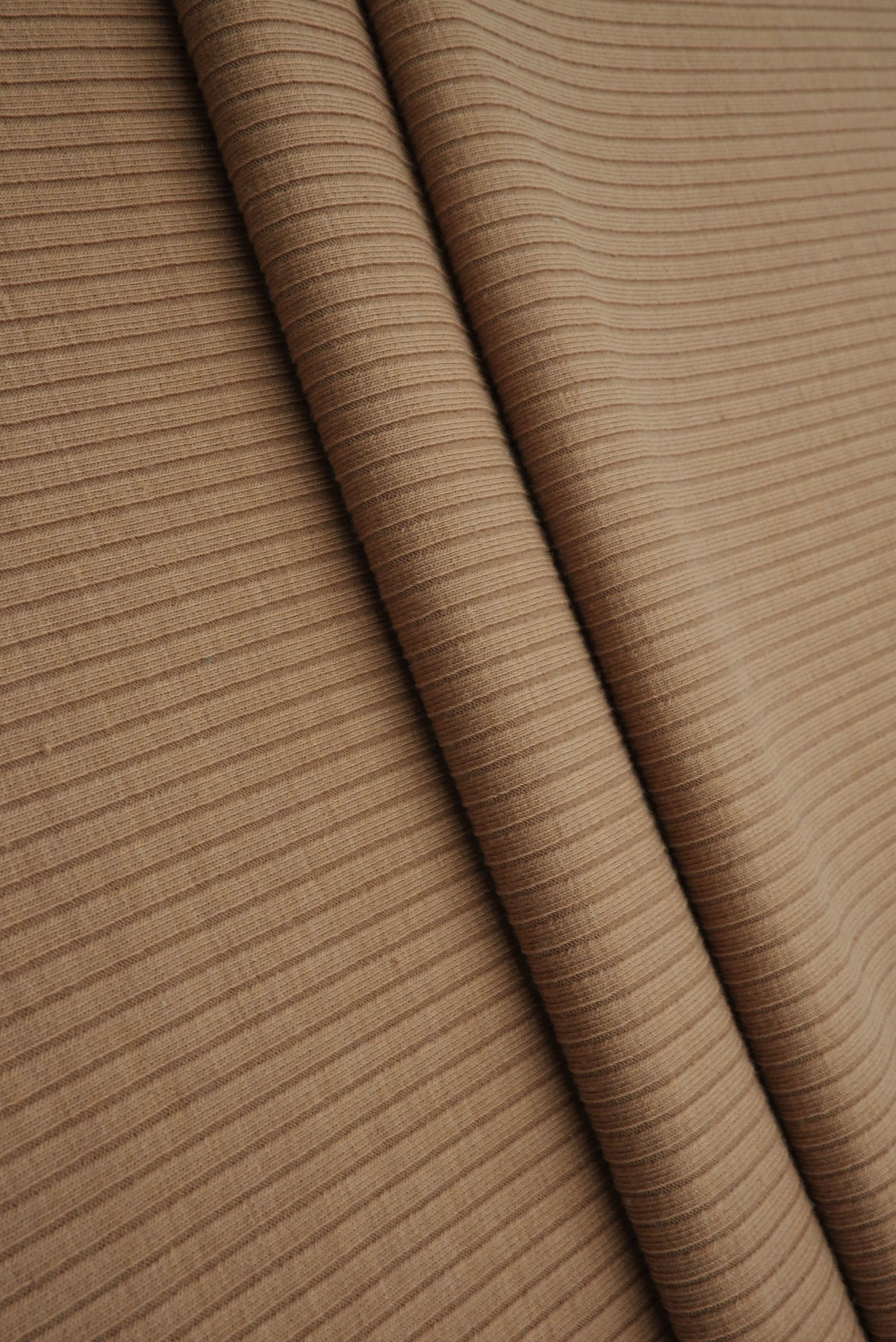 KNT4469 CAMEL BODYSUIT BOTTOMS BROWN CAMI DRESS KNIT NO-PRINT POLYESTER RAYON RIBBED SKIRTS SOLID-B SPANDEX STRETCH TOPS