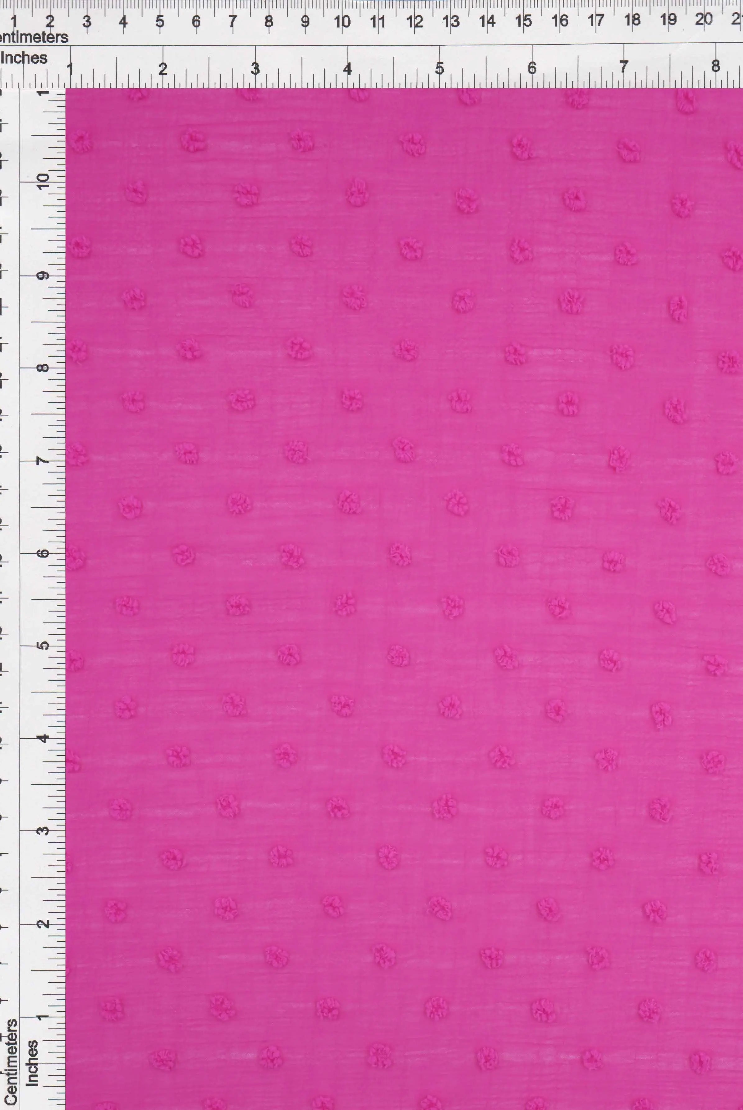 HIMLT-4220 FUSCHIA BLOUSE BODYSUIT BOTTOMS CAMI DRESS FUSCHIA HI-MULTI NO-PRINT NON STRETCH PANTS POLYESTER SKIRTS SOLID SWISS DOT TOPS WOVEN