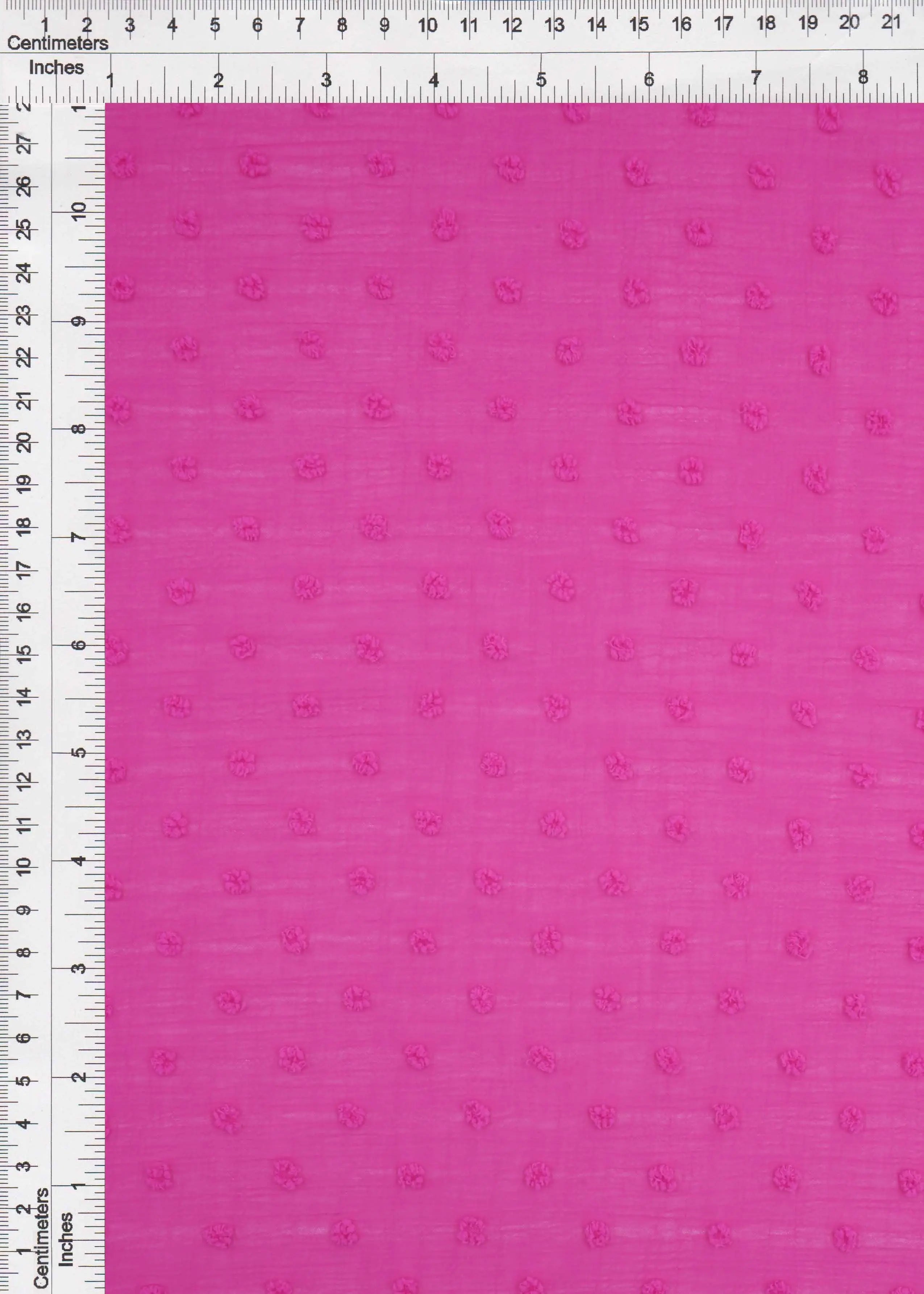 HIMLT-4220 FUSCHIA BLOUSE BODYSUIT BOTTOMS CAMI DRESS FUSCHIA HI-MULTI NO-PRINT NON STRETCH PANTS POLYESTER SKIRTS SOLID SWISS DOT TOPS WOVEN