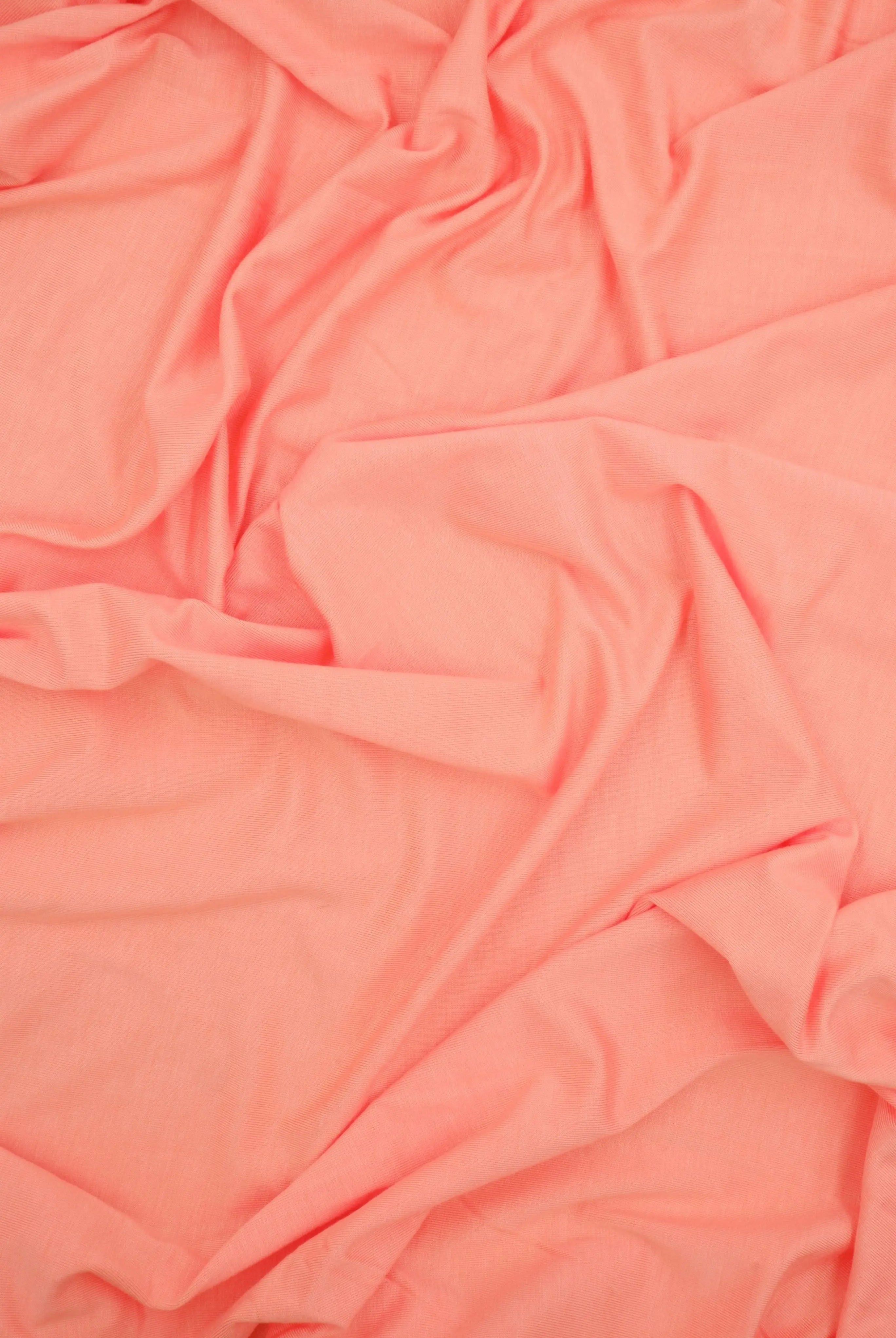 KNT3102-RAYSPAN PEACH BLOUSE BODYSUIT BOTTOMS CAMI DRESS JERSEY KNIT NO-PRINT RAYON SKIRTS SOLID SPANDEX STRETCH T-SHIRT TOPS TUNICS