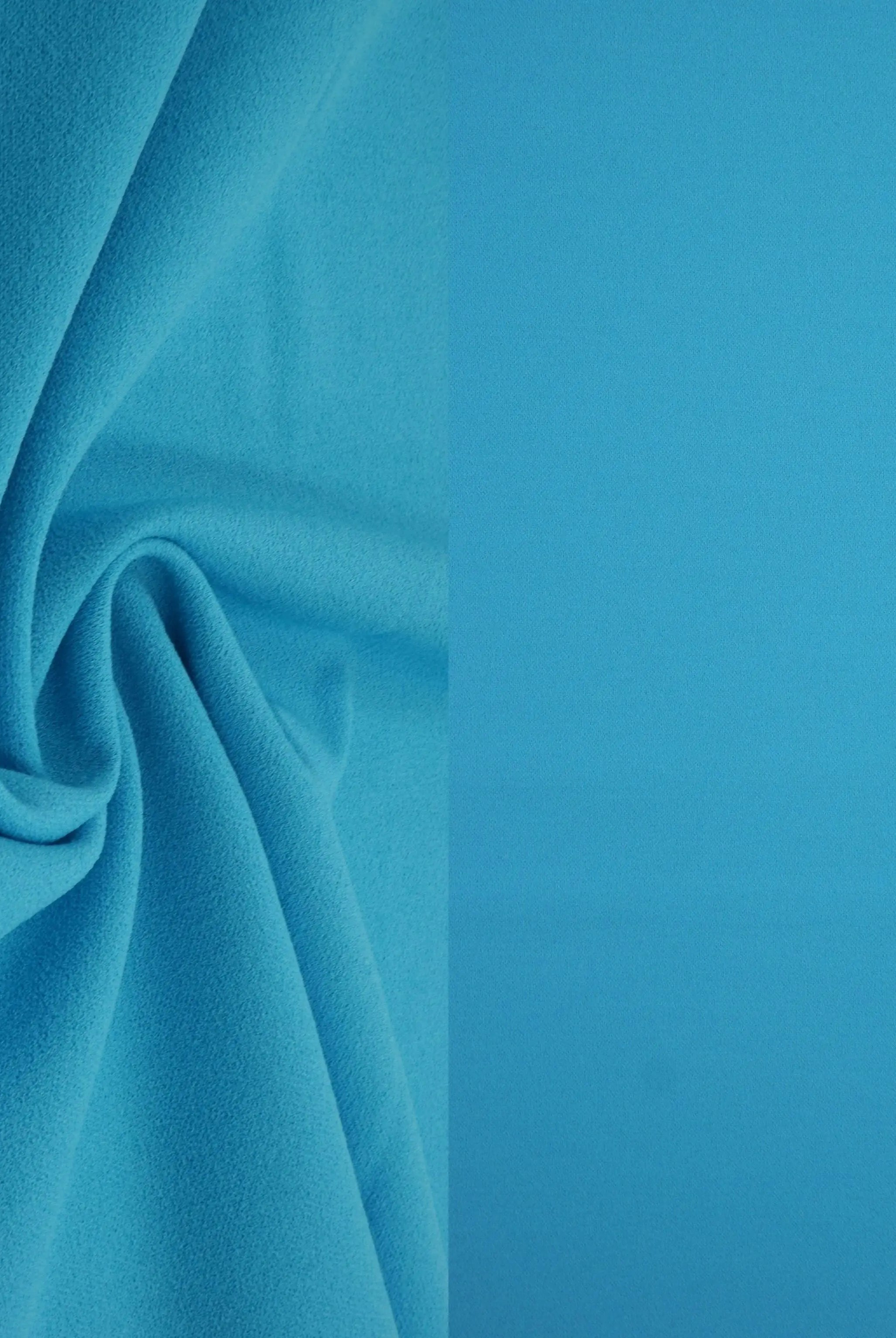 TECH-3311 TURQ BLUE BLUE BODYSUIT BOTTOMS CAMI CREPON DRESS KNIT NO-PRINT PANTS POLYESTER SKIRTS SOLID SPANDEX SUBLIMATION TECHNO CREPE TOPS TUNICS