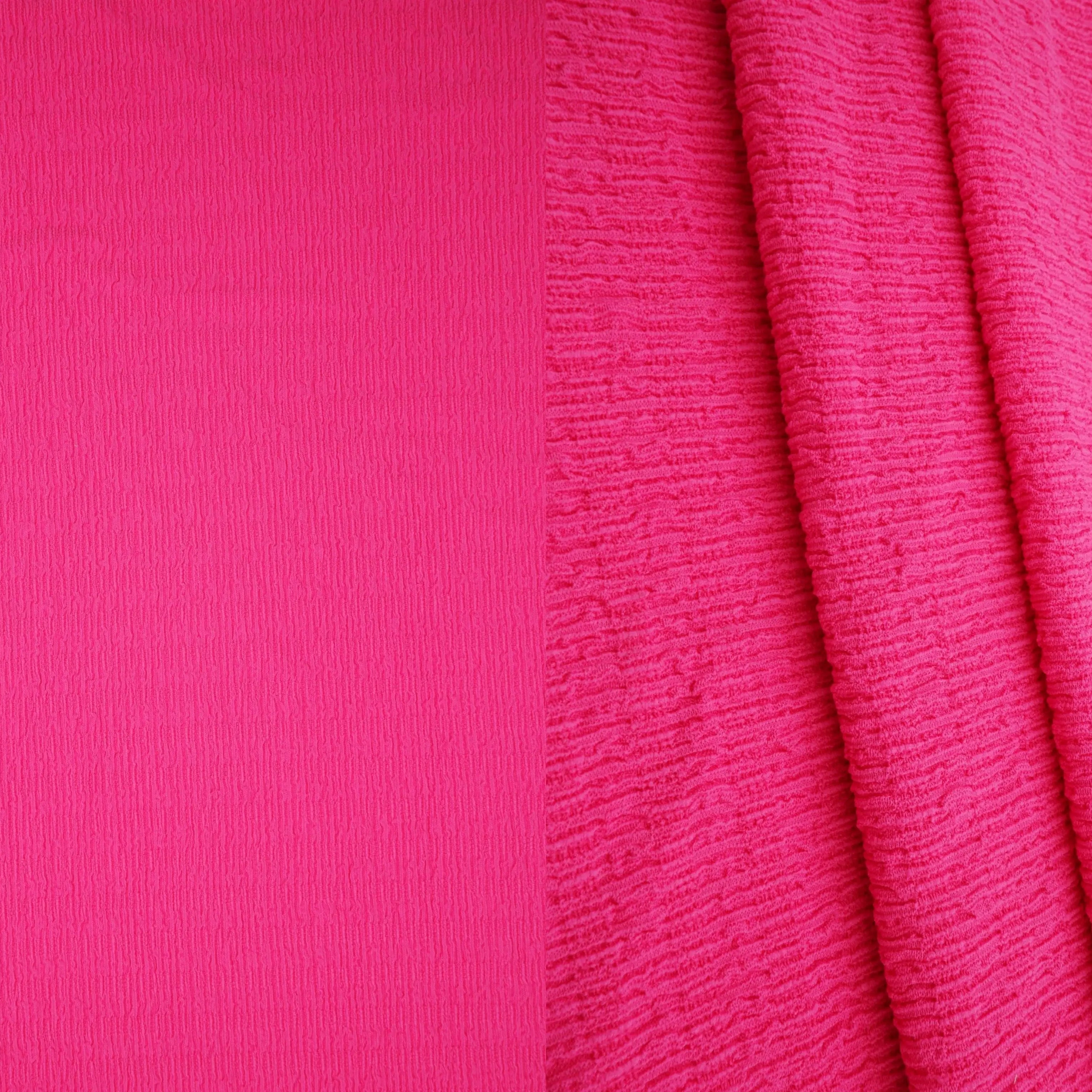 CRP4473 FUCHSIA ACTIVEWEAR BLACK BODYSUIT BOTTOMS CREPE DRESS JERSEY NO-PRINT POLYESTER SOLID SPANDEX WOVEN