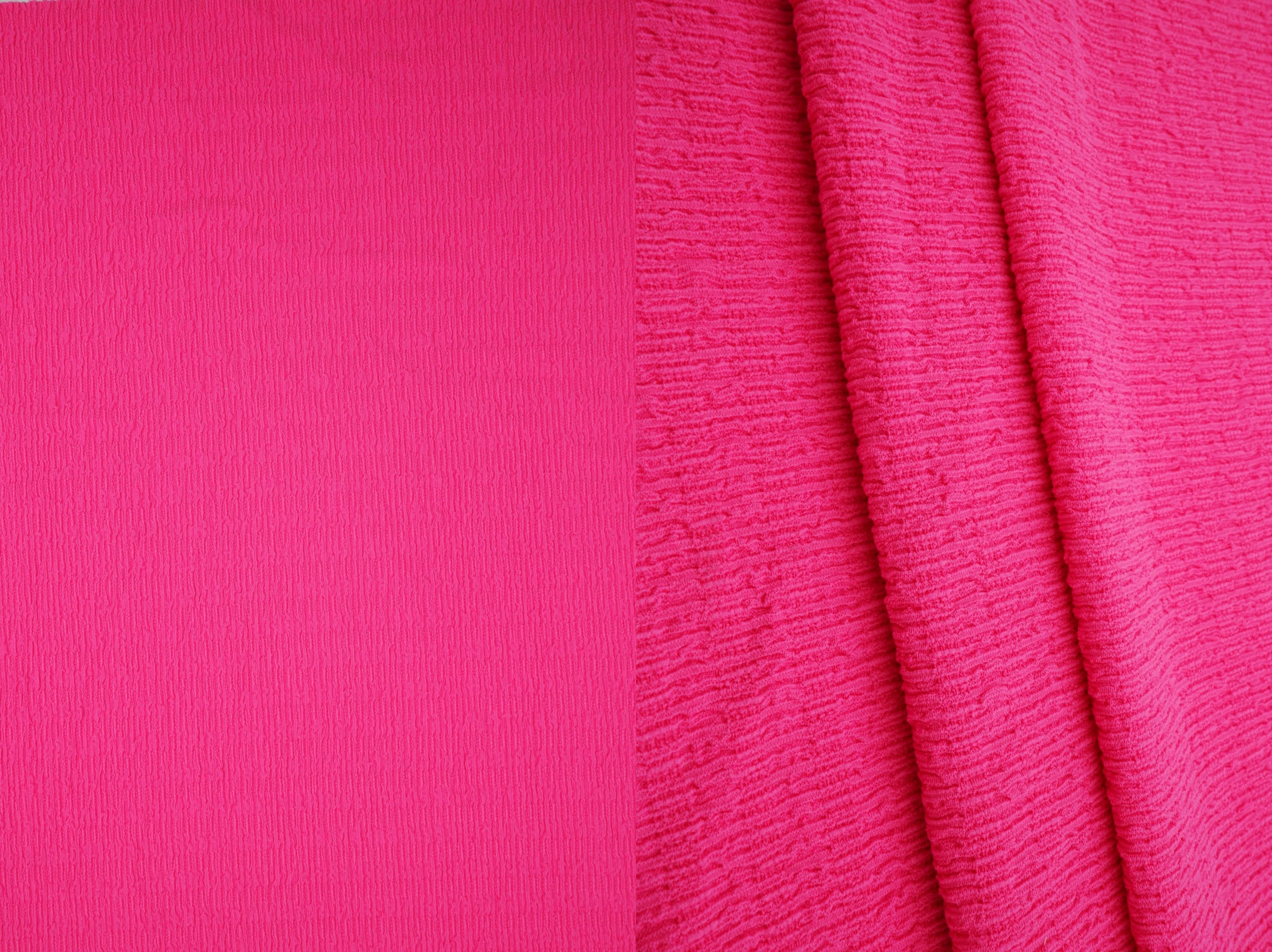 CRP4473 FUCHSIA ACTIVEWEAR BLACK BODYSUIT BOTTOMS CREPE DRESS JERSEY NO-PRINT POLYESTER SOLID SPANDEX WOVEN