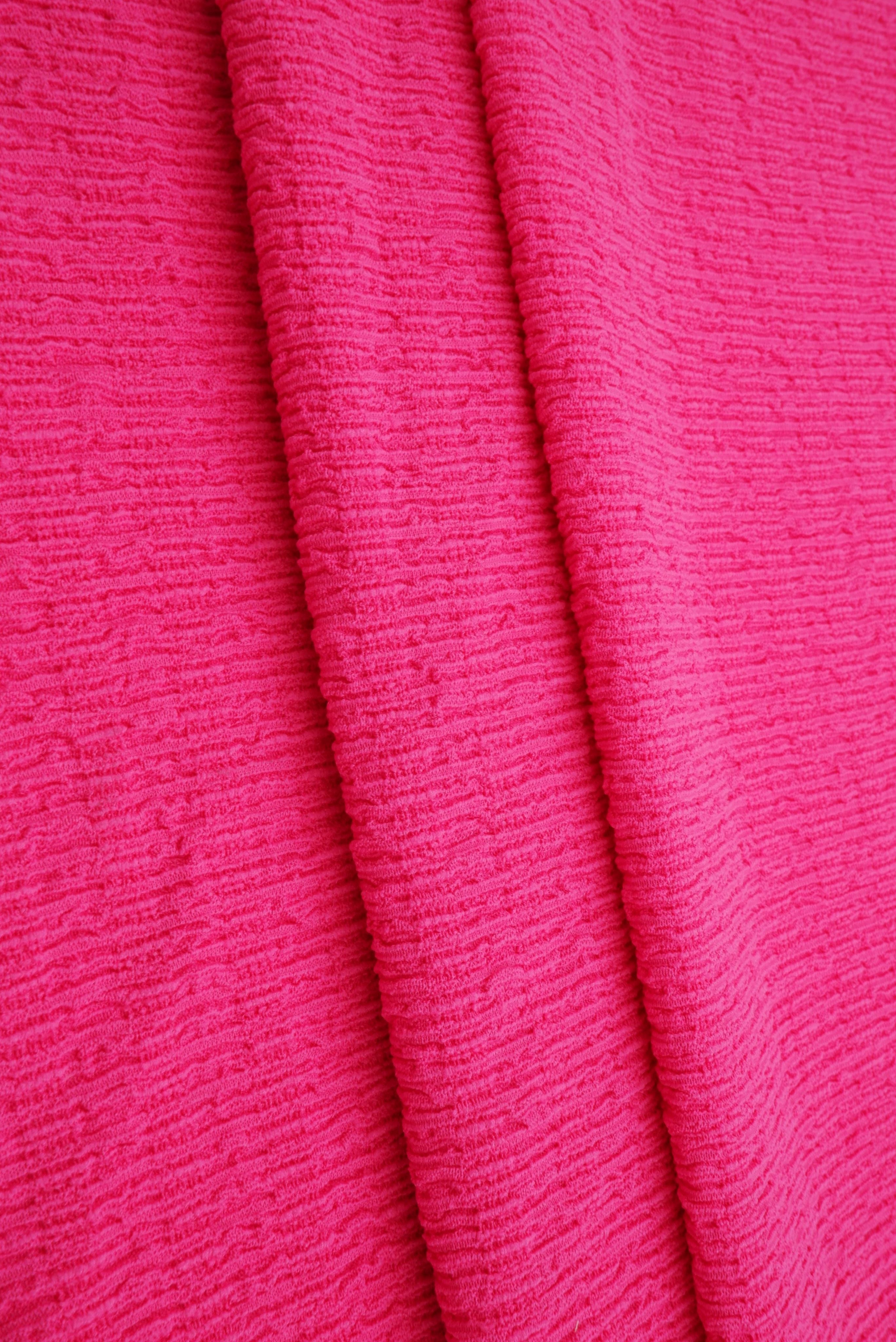 CRP4473 FUCHSIA ACTIVEWEAR BLACK BODYSUIT BOTTOMS CREPE DRESS JERSEY NO-PRINT POLYESTER SOLID SPANDEX WOVEN