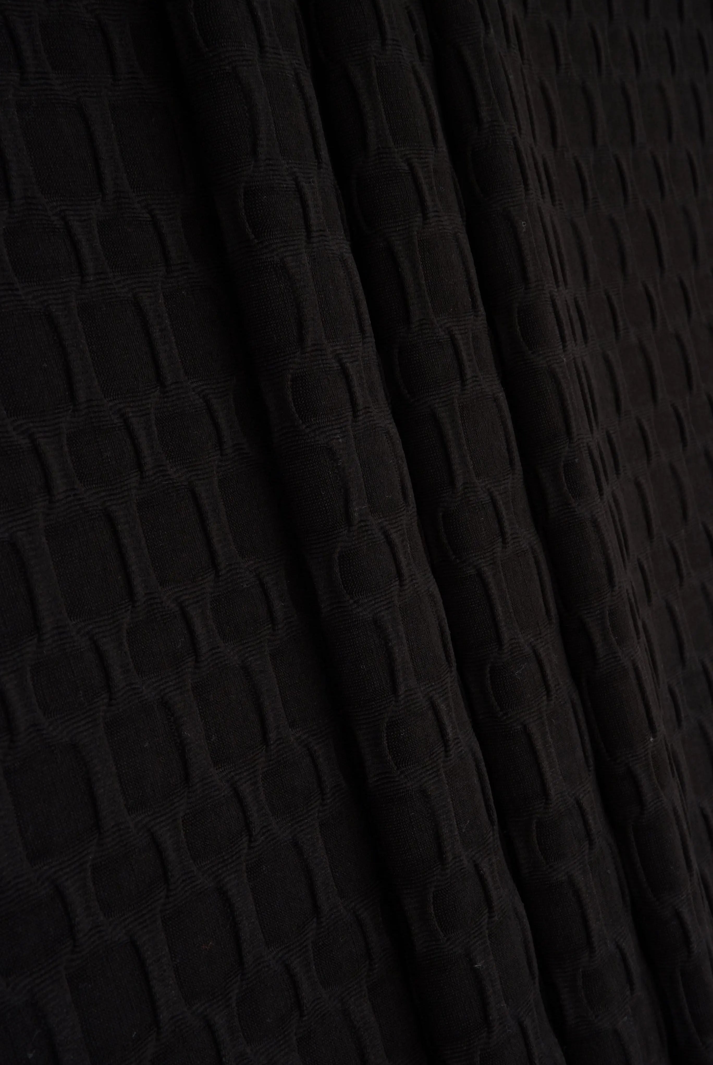 KNT4360 BLACK-R ACTIVEWEAR BIKER SHORTS BODYSUIT BOTTOMS DRESS KNIT LOUNGEWEAR NO-PRINT PANTS POLYESTER SKIRTS SOLID SPANDEX STRETCH TOPS TUNICS