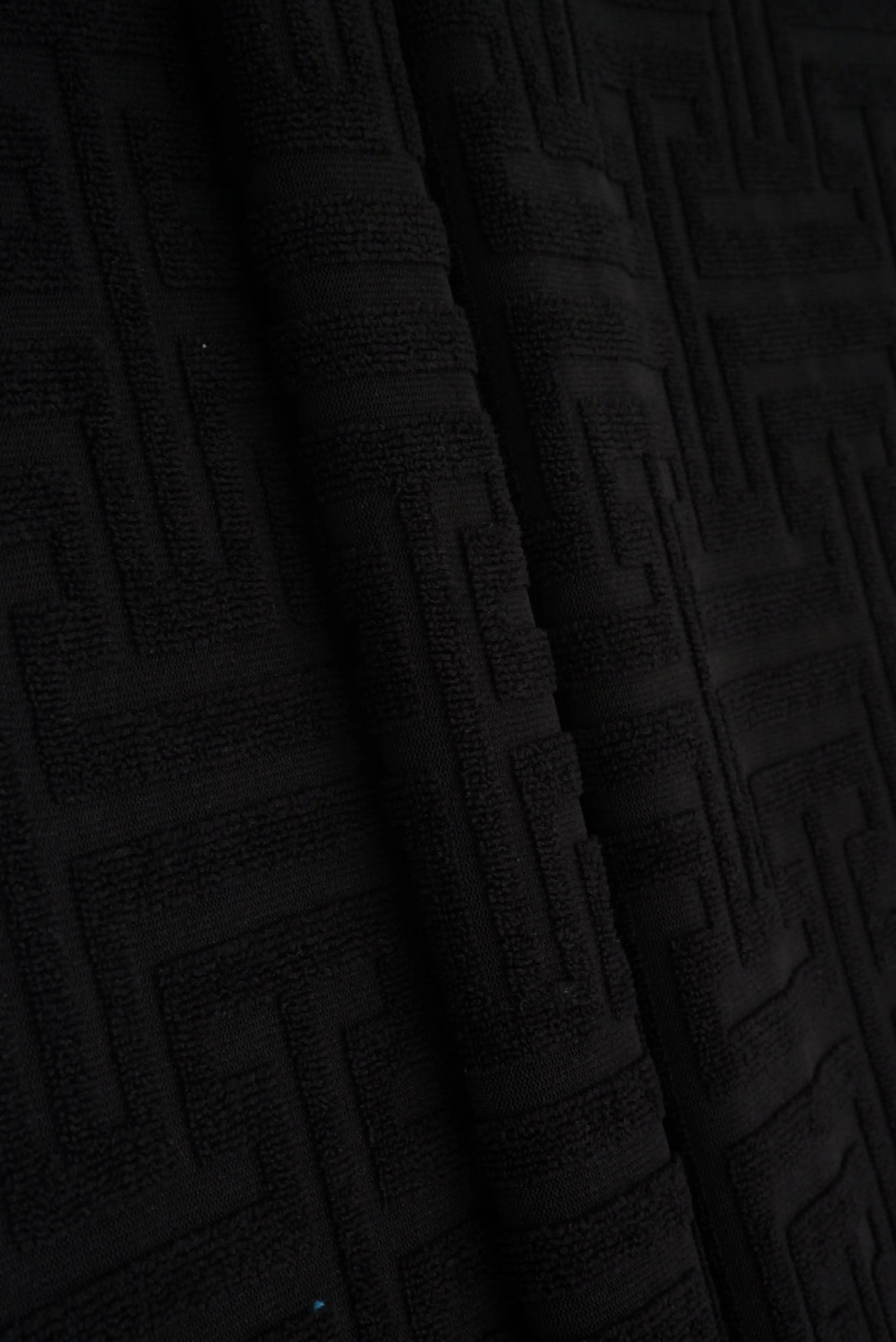 JACQ-4475 BLACK BOTTOMS DRESS GEOMETRIC JACQUARD KNIT LIVERPOOL OUTERWEAR PANTS POLYESTER SKIRTS SOLID SPANDEX STRETCH SWEATER TOPS