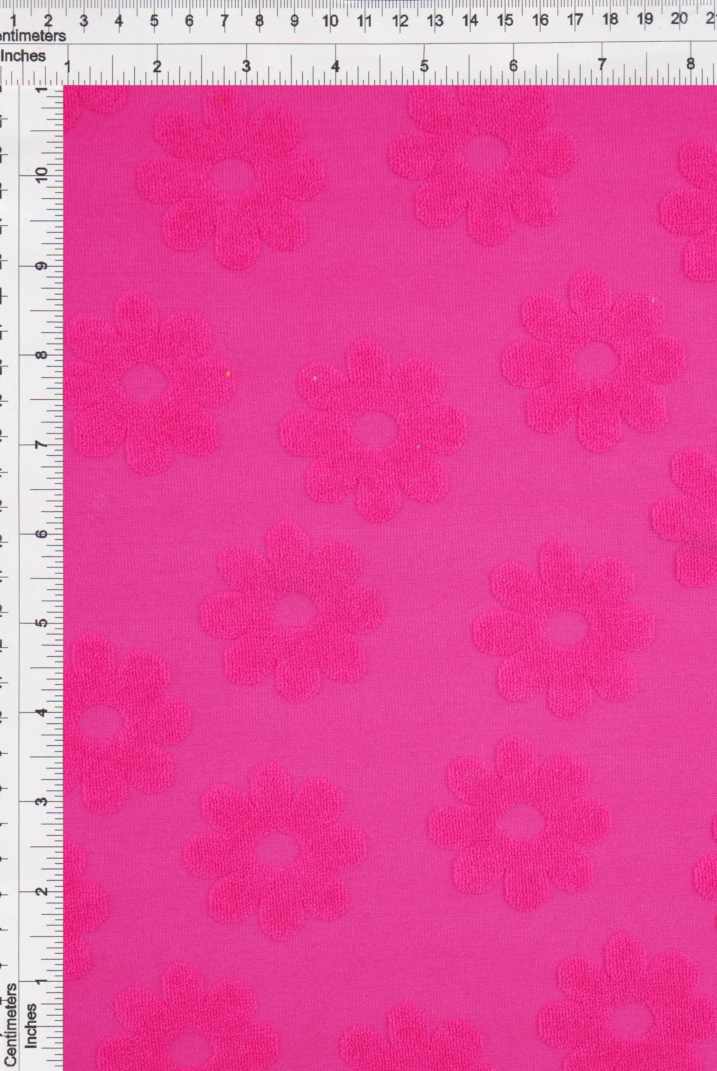 JACQ-4480 FUCHSIA BOTTOMS DAISY FLOWER DRESS GEOMETRIC JACQUARD KNIT LIVERPOOL OUTERWEAR PANTS POLYESTER SKIRTS SOLID SPANDEX STRETCH SWEATER TOPS