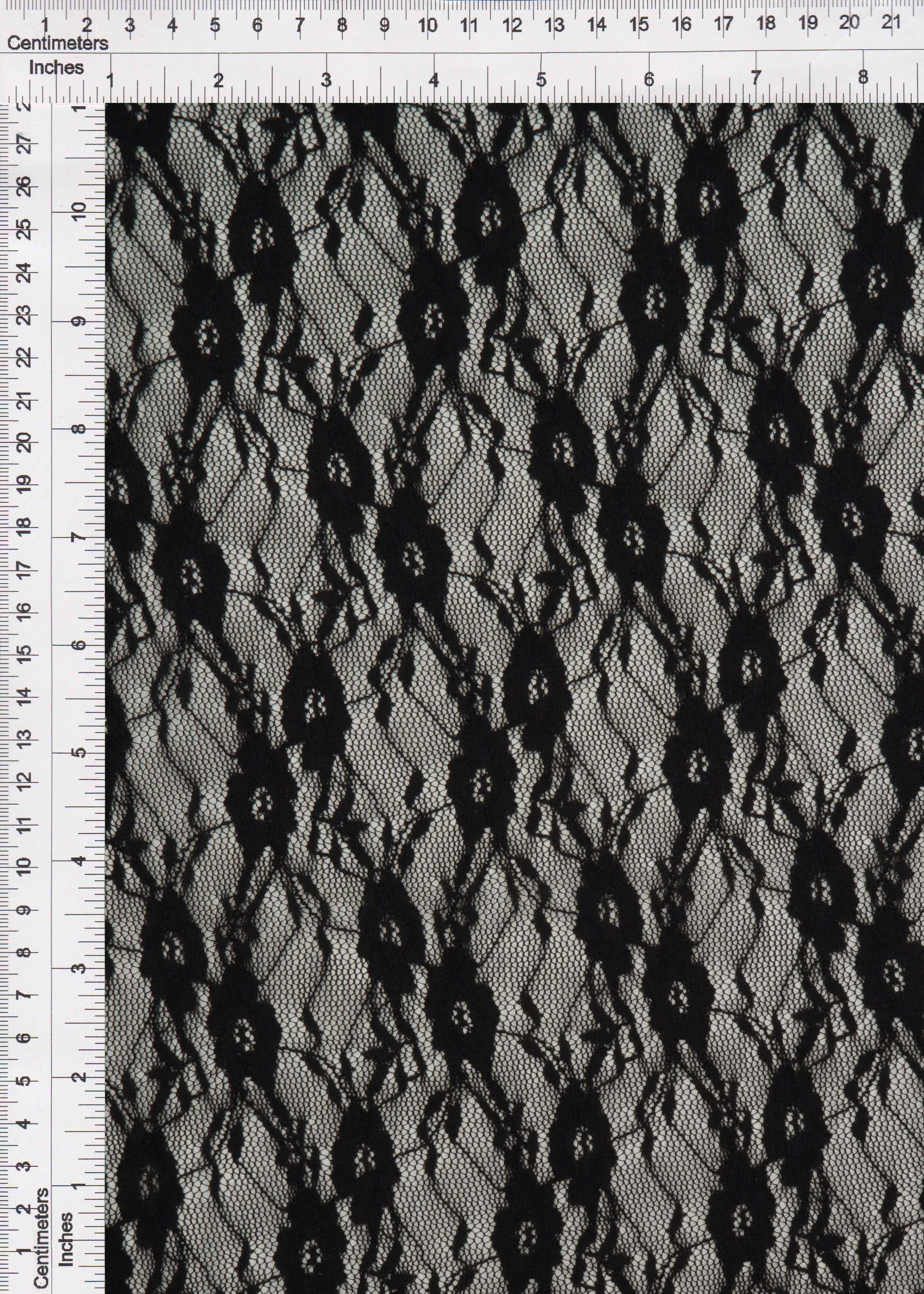 Floral Stretch Lace Fabric - LACE-4481 - Fabric Selection WS