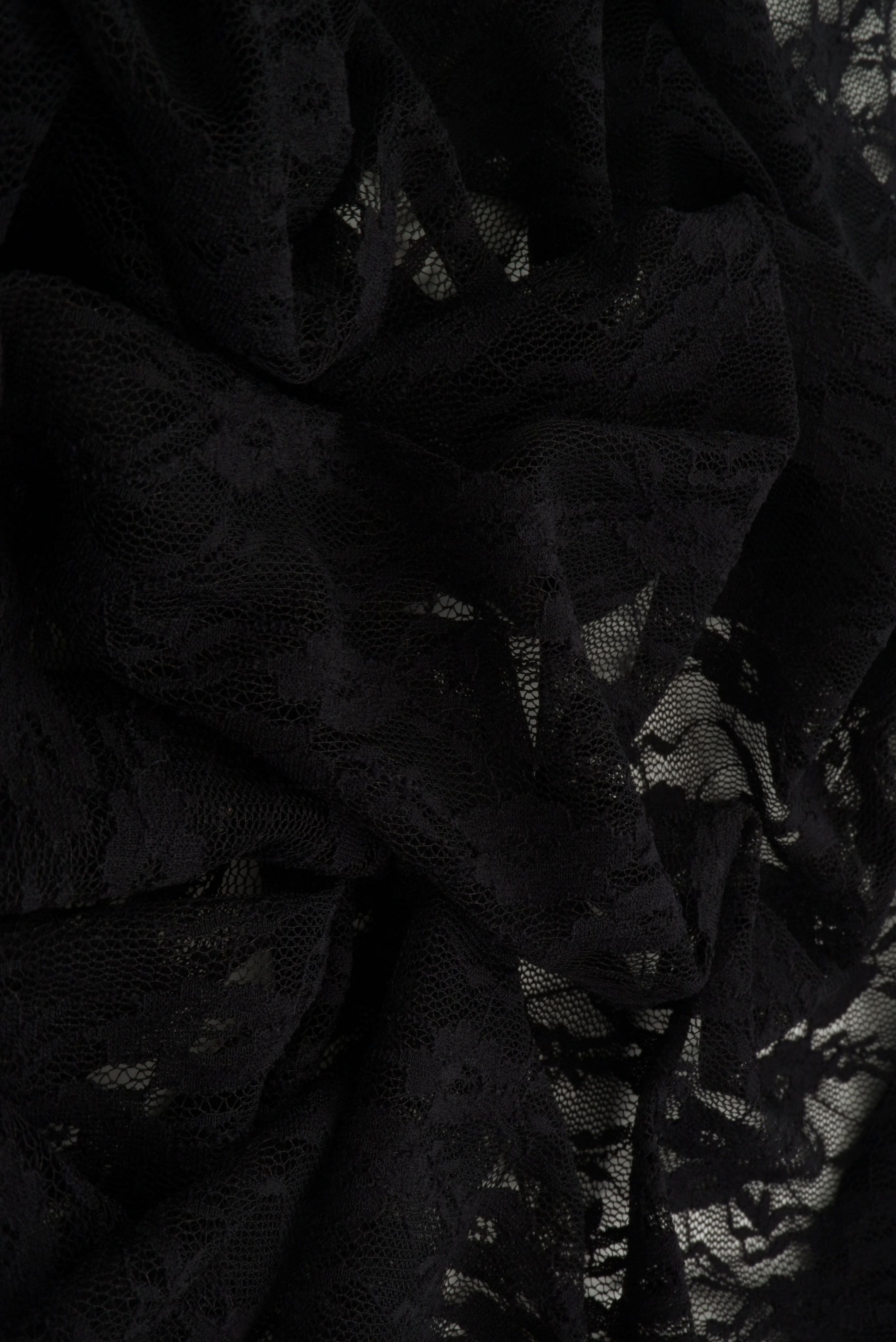 Floral Stretch Lace Fabric - LACE-4481 - Fabric Selection WS
