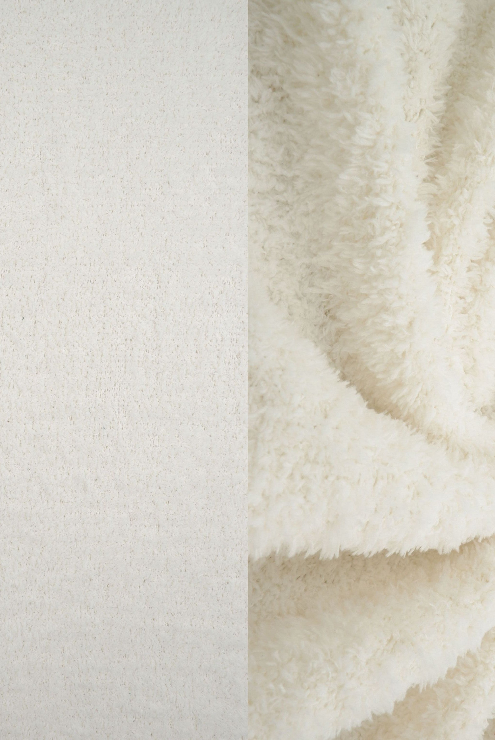 KNT4487 CREAM ACTIVEWEAR BOTTOMS CREAM KNIT LOUNGEWEAR NO-PRINT OUTERWEAR POLYESTER SOLID SPANDEX STRETCH SWEATER