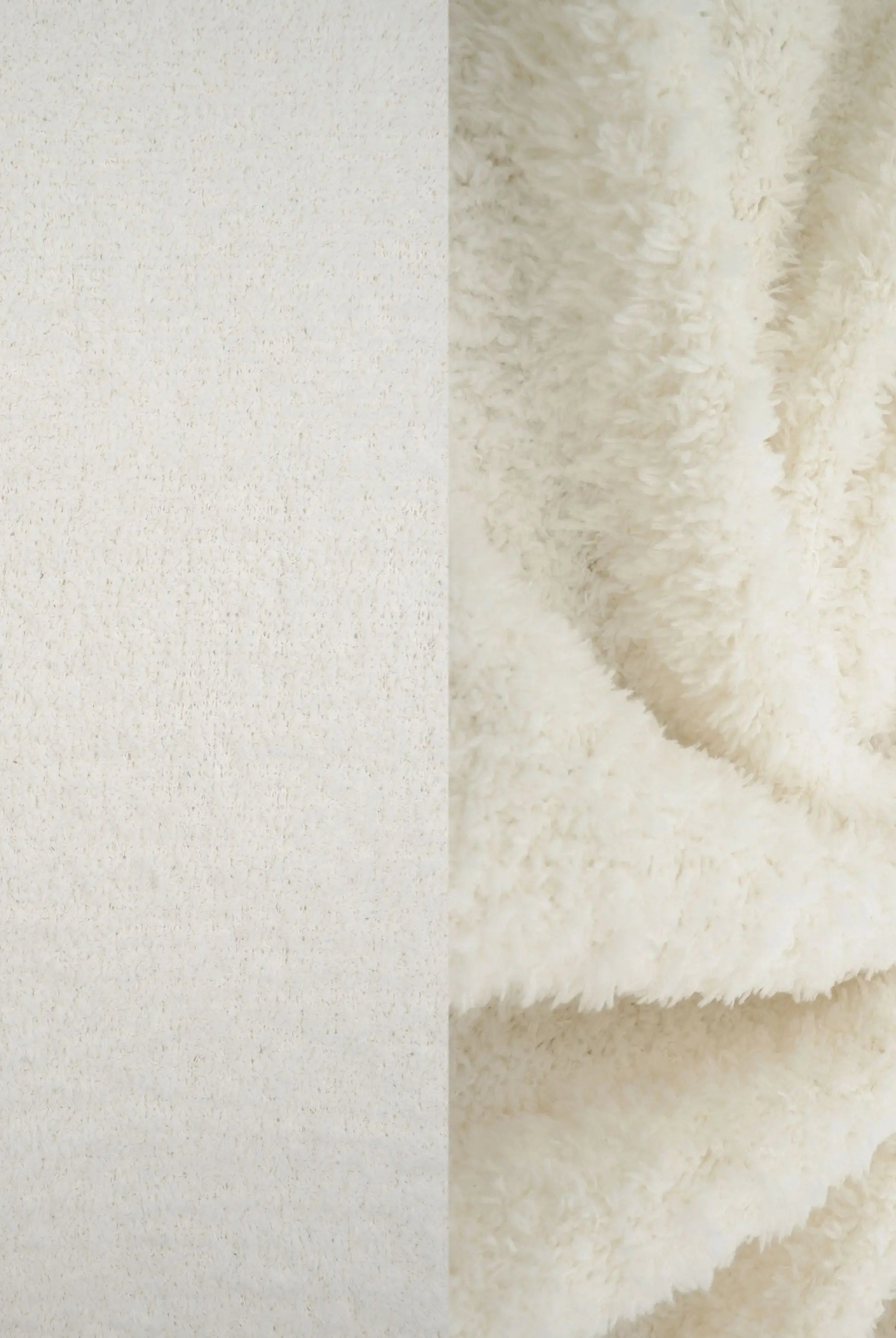 KNT4487 CREAM ACTIVEWEAR BOTTOMS CREAM KNIT LOUNGEWEAR NO-PRINT OUTERWEAR POLYESTER SOLID SPANDEX STRETCH SWEATER