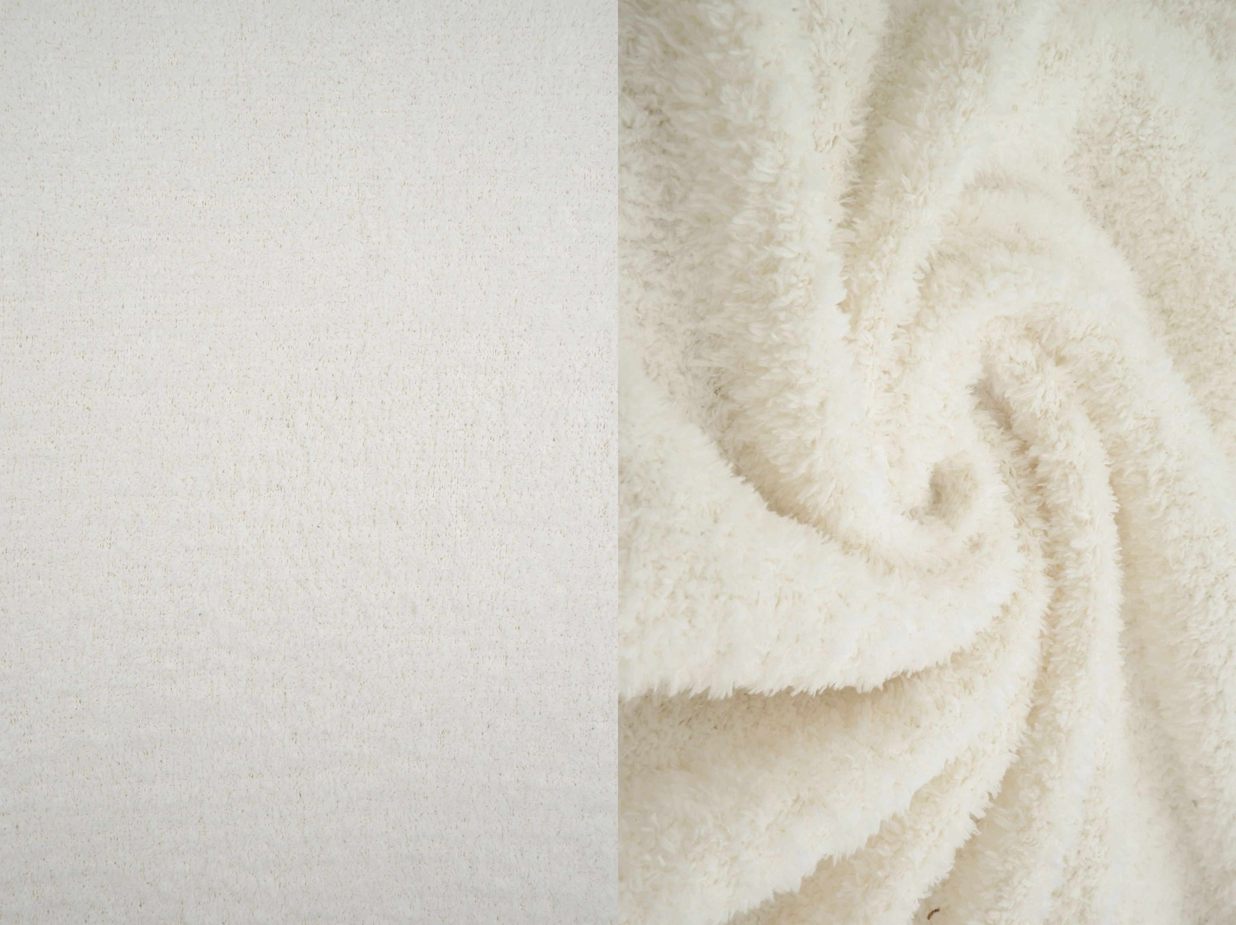 KNT4487 CREAM ACTIVEWEAR BOTTOMS CREAM KNIT LOUNGEWEAR NO-PRINT OUTERWEAR POLYESTER SOLID SPANDEX STRETCH SWEATER