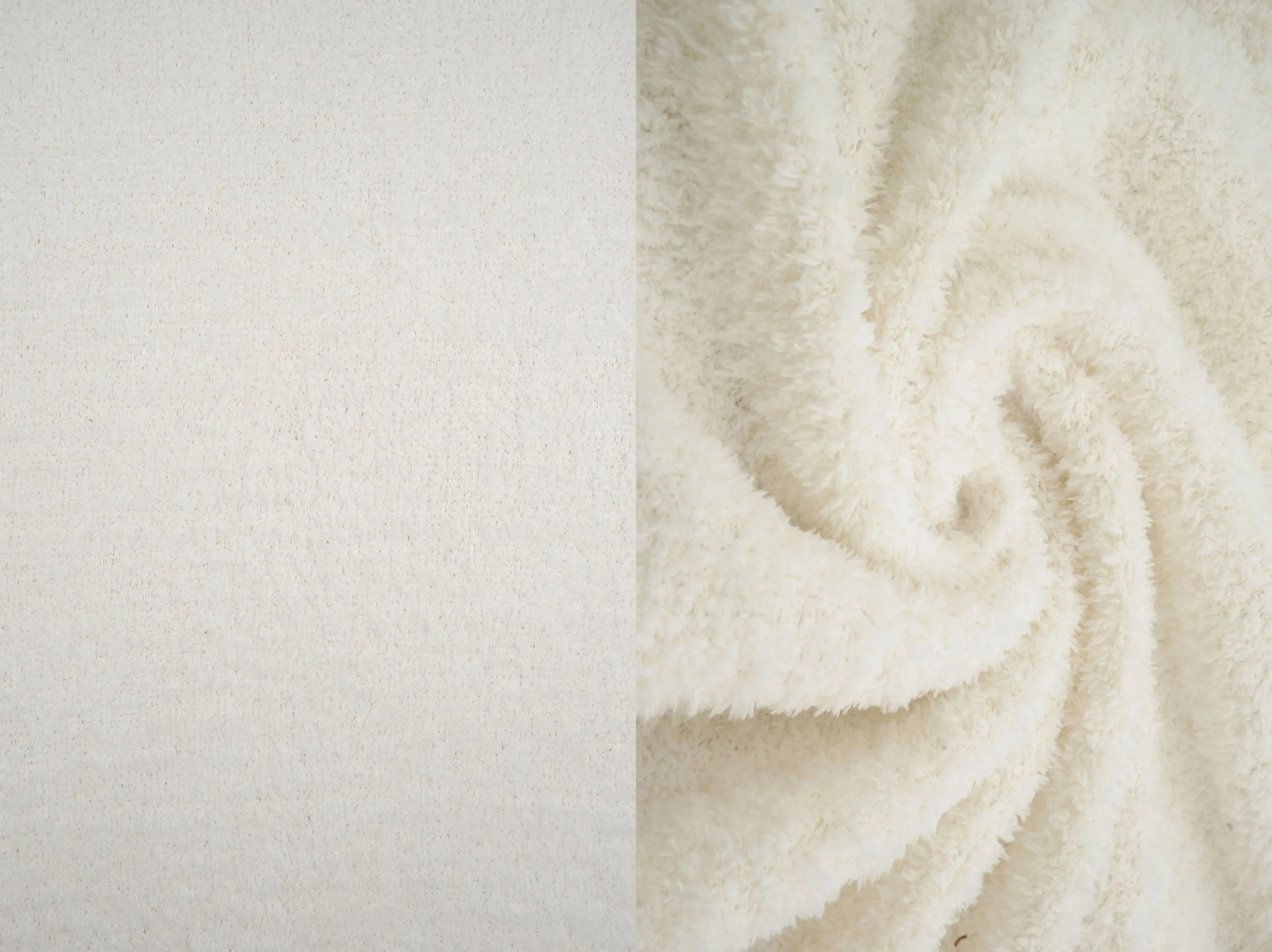 KNT4487 CREAM ACTIVEWEAR BOTTOMS CREAM KNIT LOUNGEWEAR NO-PRINT OUTERWEAR POLYESTER SOLID SPANDEX STRETCH SWEATER