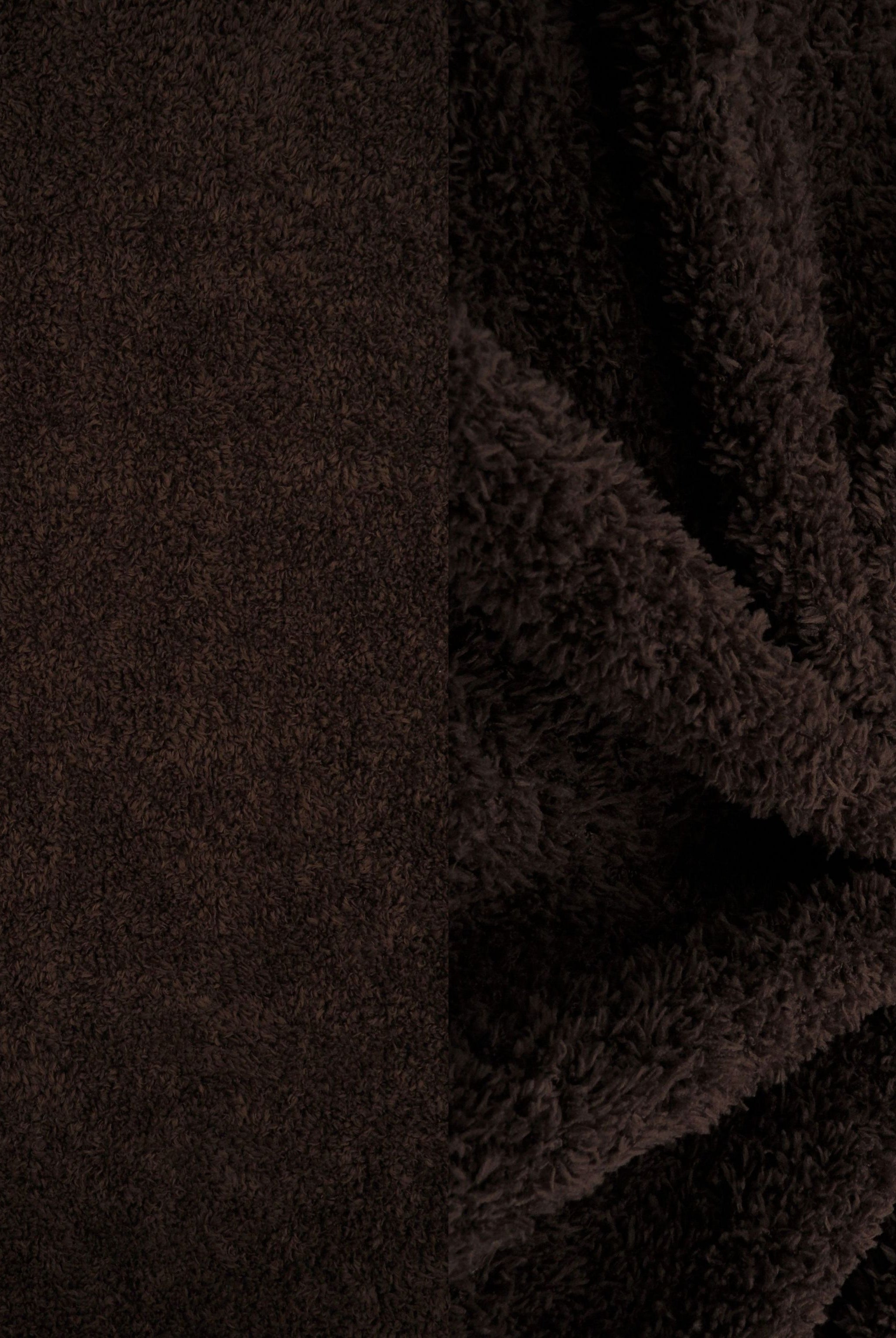 KNT4487 BROWN ACTIVEWEAR BOTTOMS BROWN KNIT LOUNGEWEAR NO-PRINT OUTERWEAR POLYESTER SOLID SPANDEX STRETCH SWEATER