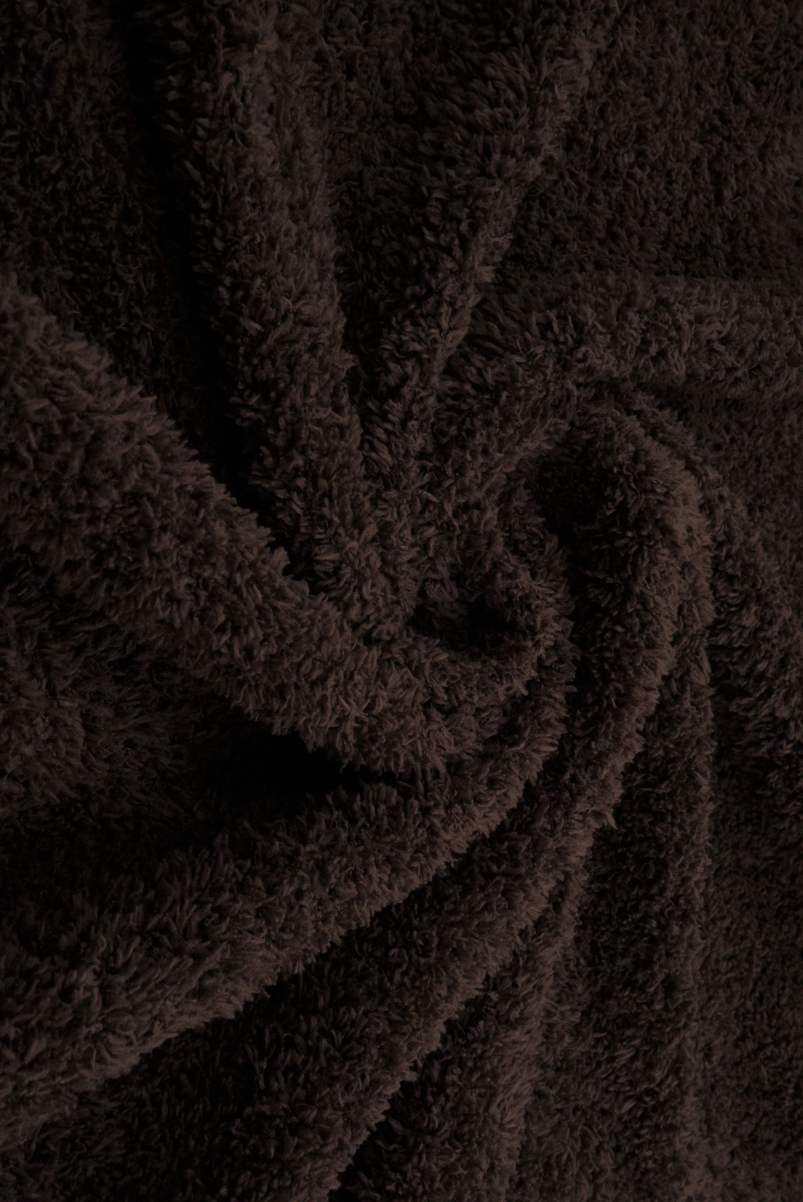 KNT4487 BROWN ACTIVEWEAR BOTTOMS BROWN KNIT LOUNGEWEAR NO-PRINT OUTERWEAR POLYESTER SOLID SPANDEX STRETCH SWEATER