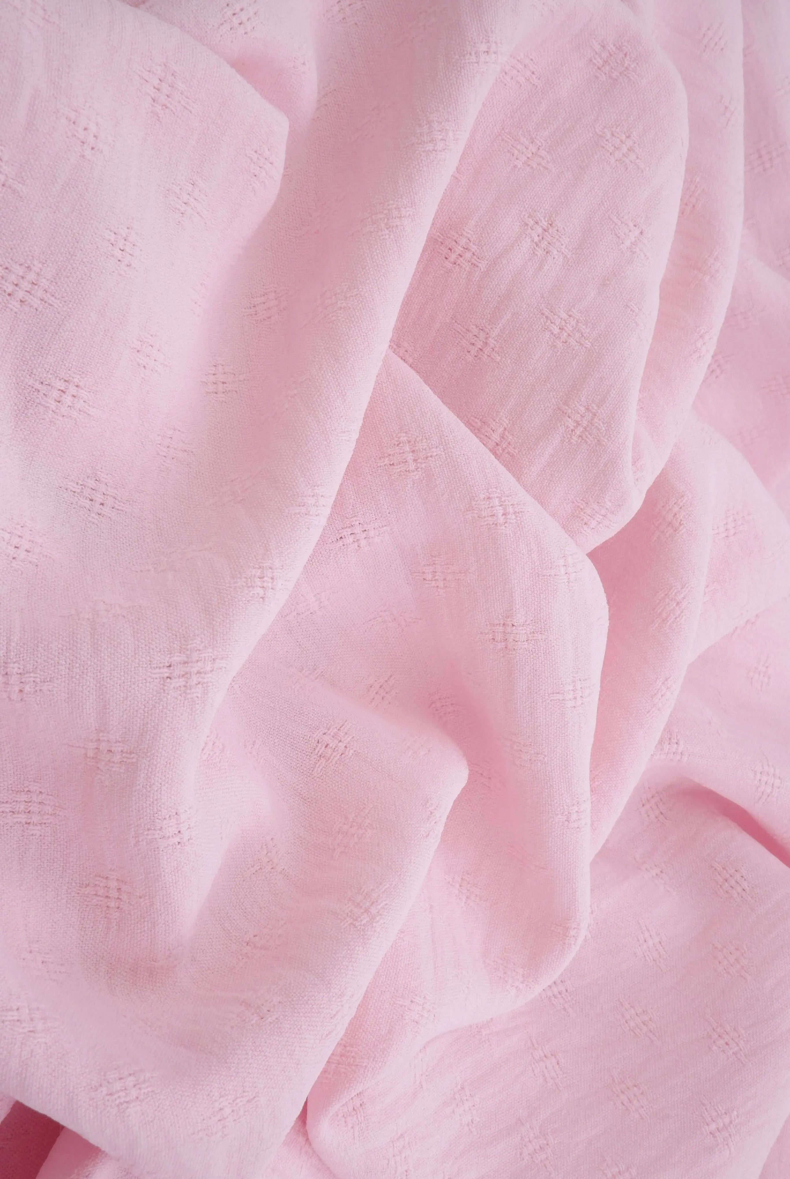 POP4496 PINK LT ACTIVEWEAR BLOUSE BOTTOMS DRESS JACQUARD NO-PRINT NON STRETCH POLYESTER SOLID WOVEN