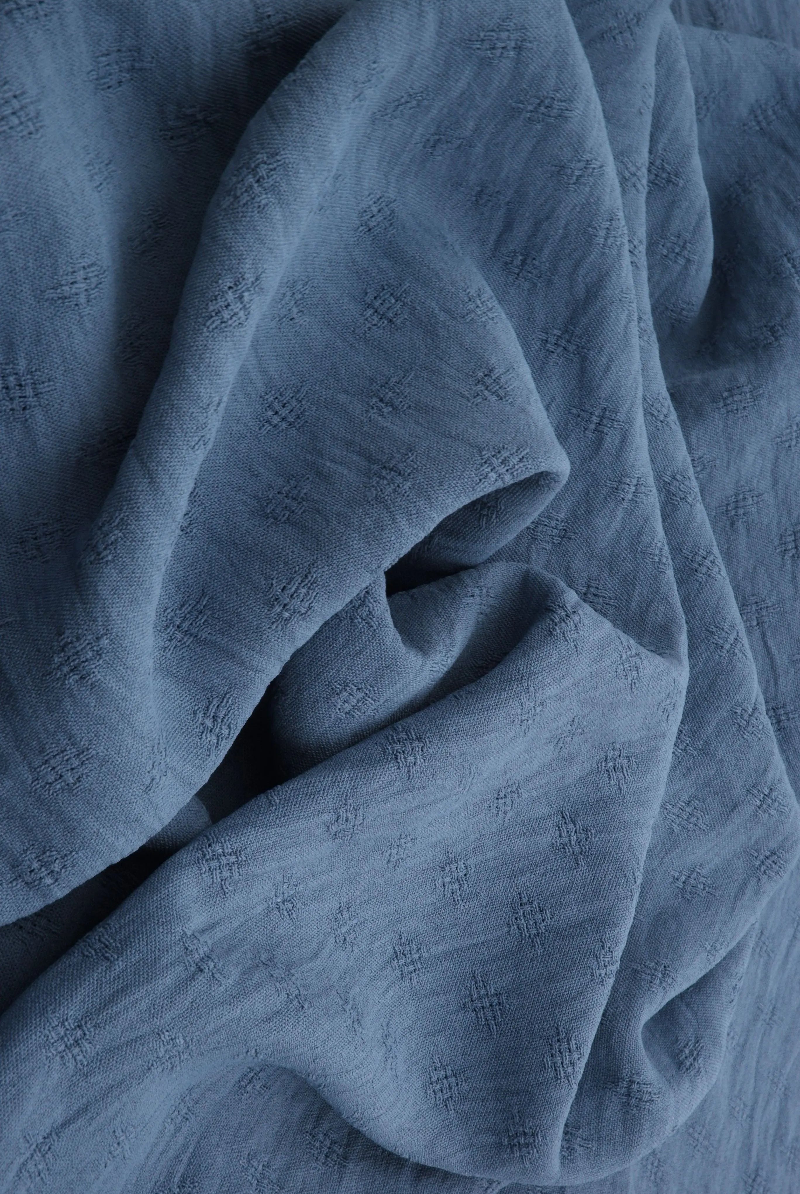 POP4496 DENIM VINTAGE ACTIVEWEAR BLOUSE BOTTOMS DRESS JACQUARD NO-PRINT NON STRETCH POLYESTER SOLID WOVEN