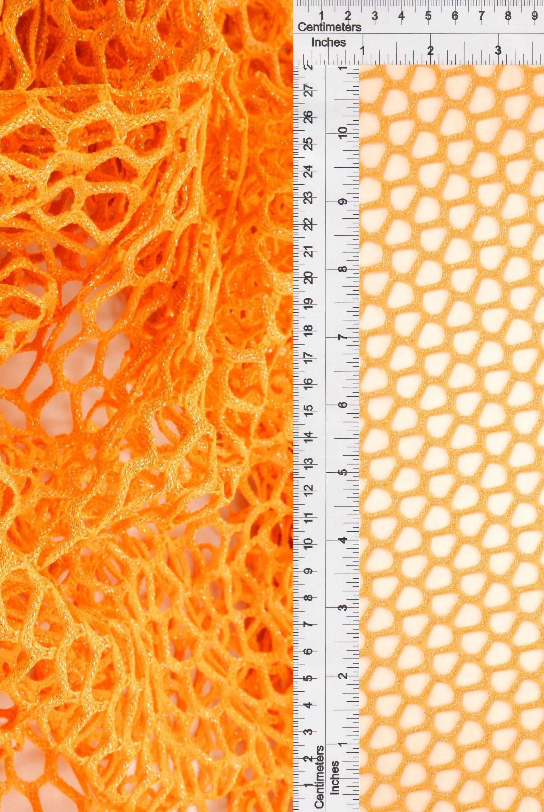 MESH-4467 ORANGE BLOUSE BODYSUIT CAMI FLOCKING LOUNGEWEAR LUREX MESH NO-PRINT ORANGE POLYESTER SOLID SPANDEX STRETCH TOPS TUNICS