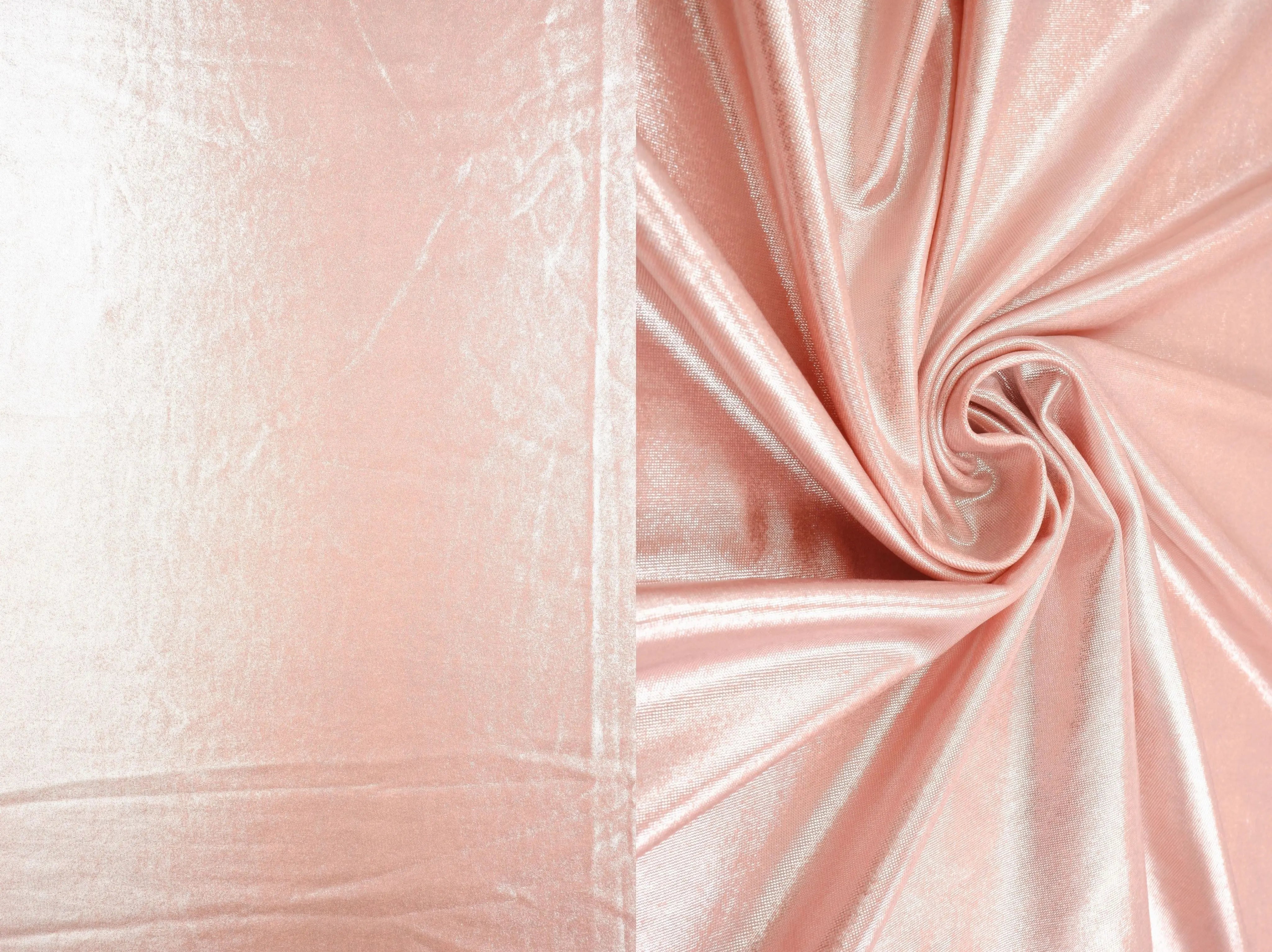 KNT4485 ROSE LT BODYSUIT BOTTOMS DRESS FDY FOIL KNIT NO-PRINT POLYESTER SOLID SPANDEX STRETCH