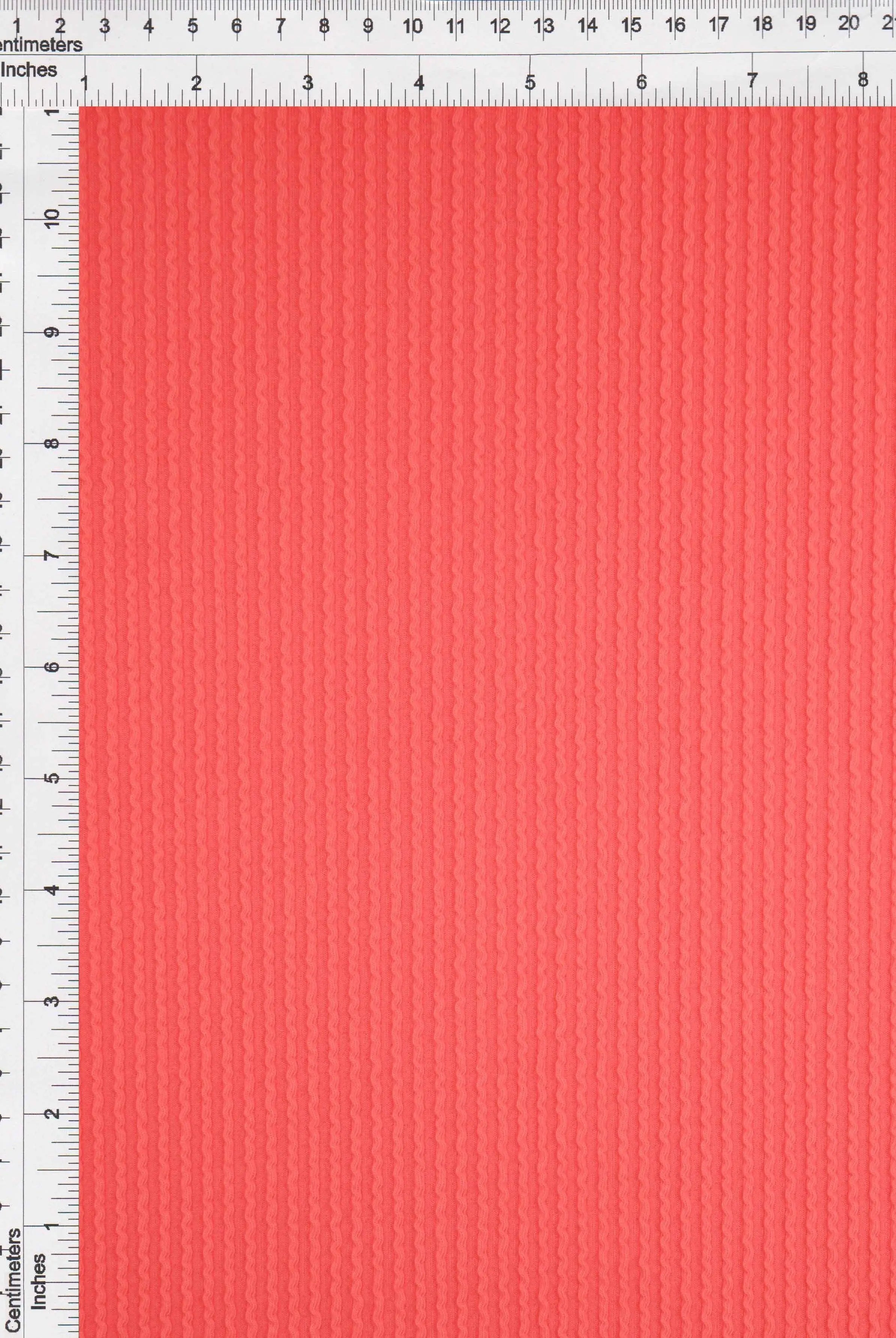 KNT4204 CORAL RED BIKER SHORTS BODYSUIT BOTTOMS DOUBLE KNIT DRESS NO-PRINT PANTS POLYESTER RAYON RED RIB SKIRTS SOLID SPANDEX STRETCH TOPS TUNICS URBAN