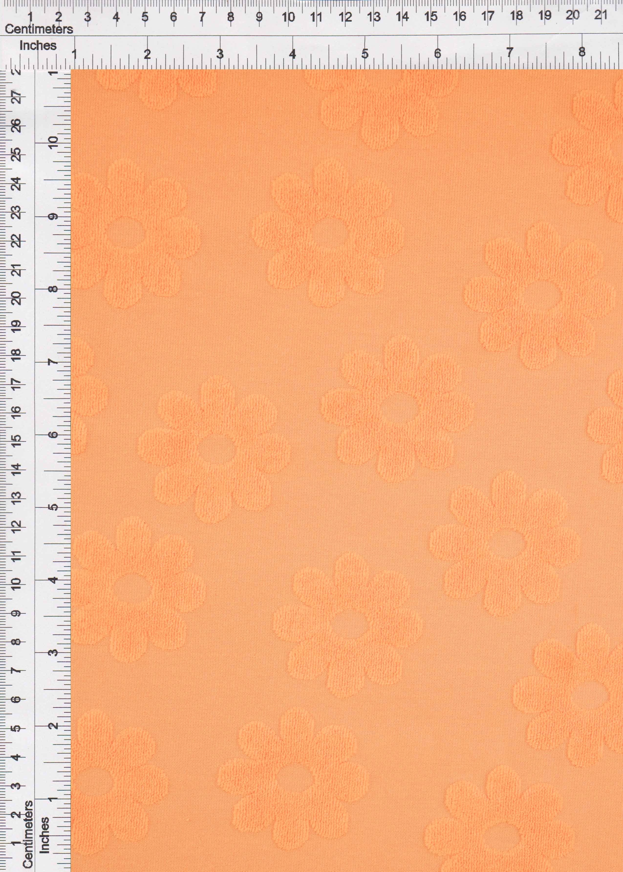 JACQ-4480 ORANGE LT BOTTOMS DAISY FLOWER DRESS GEOMETRIC JACQUARD KNIT LIVERPOOL OUTERWEAR PANTS POLYESTER SKIRTS SOLID SPANDEX STRETCH SWEATER TOPS