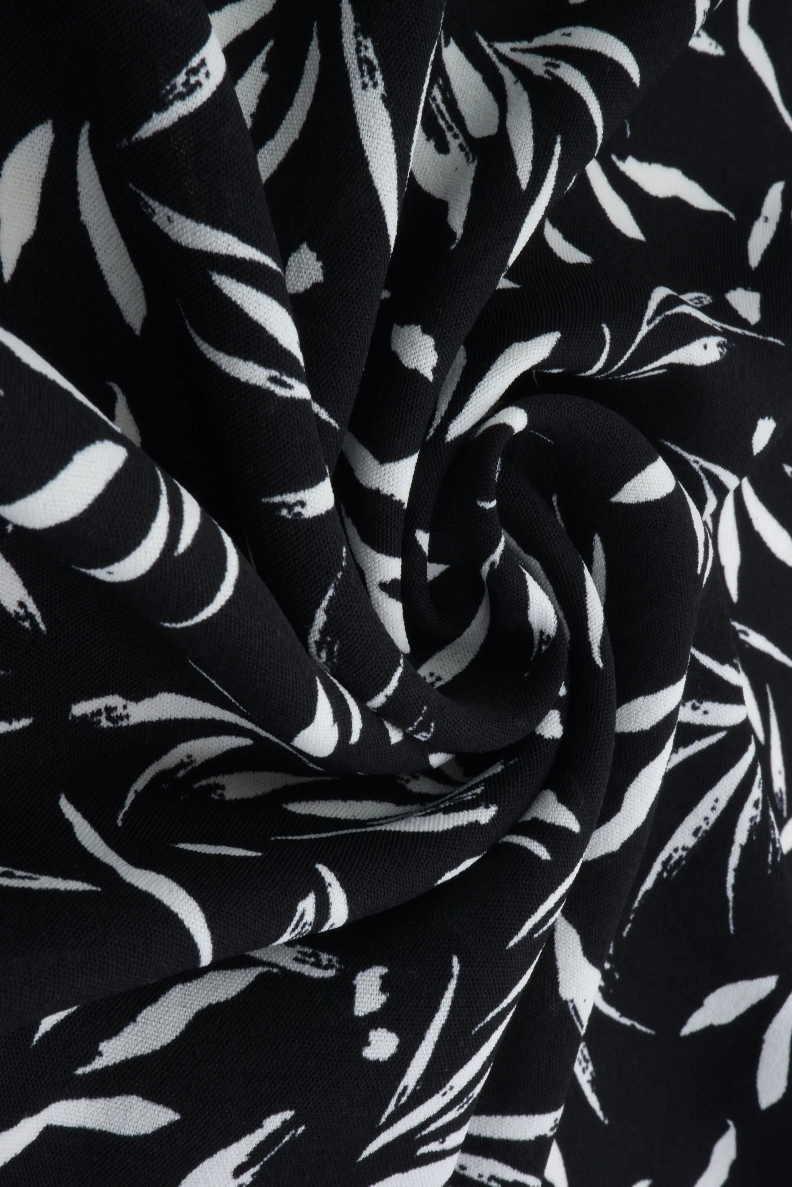 POP4178-MS11090 BLACK AIRFLOW BLOUSE BODYSUIT BOTTOMS CAMI CEY DRESS LEAF LOUNGEWEAR PANTS POLYESTER PRINT SKIRTS SUBLIMATION TOPS WOVEN