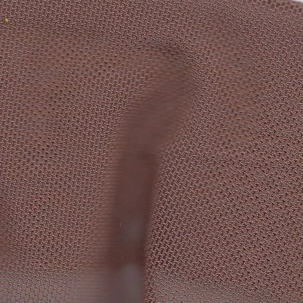 MESH-2000 MOCHA BLOUSE BODYSUIT BROWN CAMI CREAM FLOCKING LOUNGEWEAR MESH NO-PRINT POLYESTER SOLID SPANDEX STRETCH TOPS TUNICS