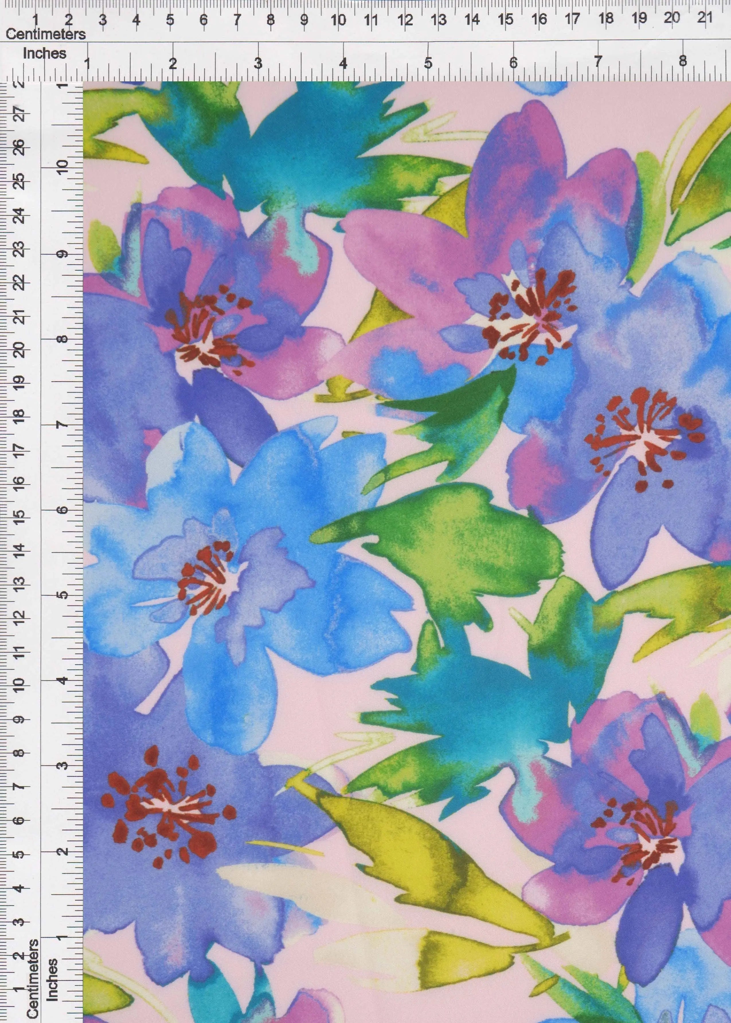 CRP1427-MS11309 PINK BLOUSE BODYSUIT BOTTOMS CAMI DIGITAL PRINT DRESS FLORAL PEACH SKIN POLYESTER SPANDEX TOPS WOVEN