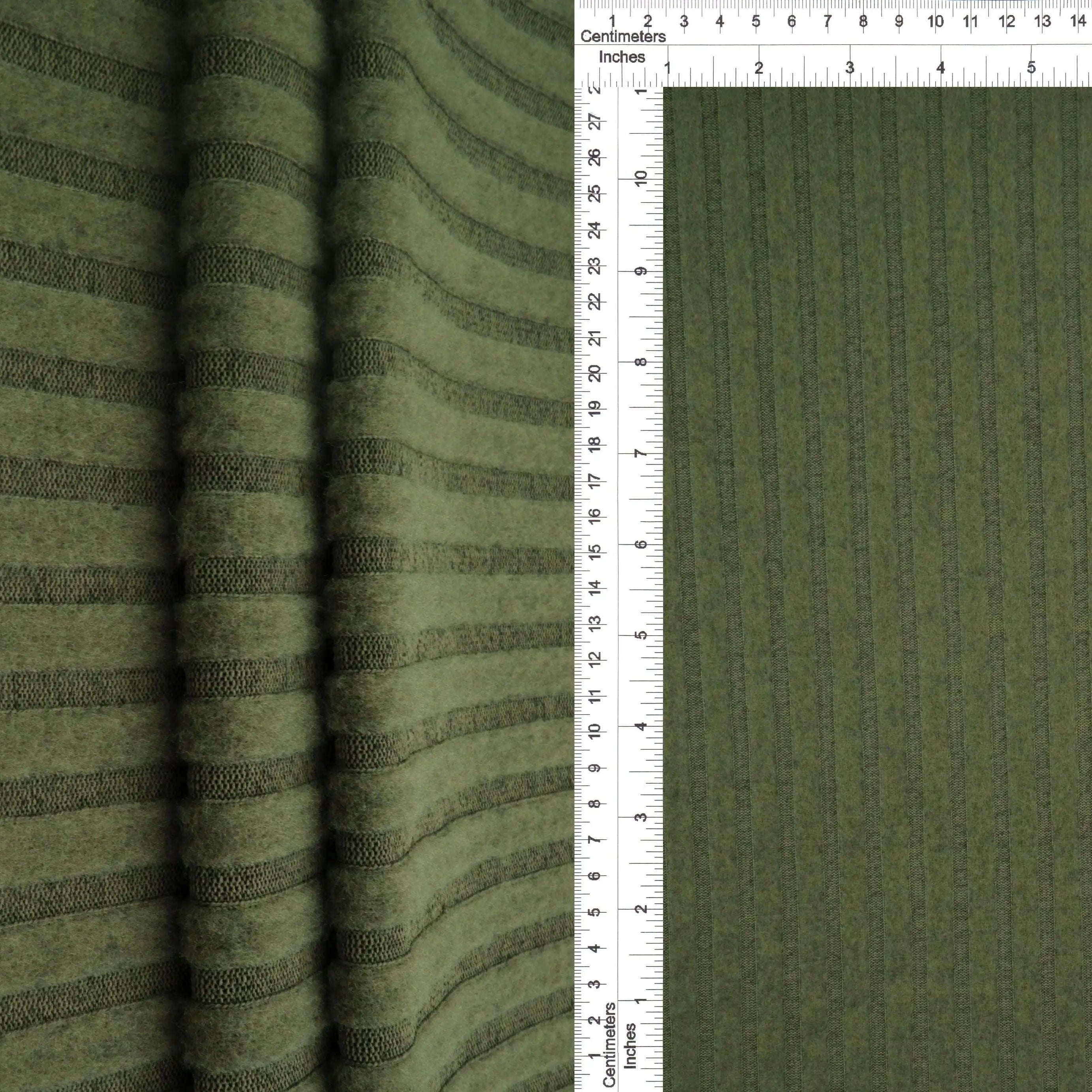 KNT4521 OLIVE VINTAGE BRUSHED CAMI GREEN HACCI KNIT NO-PRINT OUTERWEAR POLYESTER RIBBED 4X4 SOLID SPANDEX STRETCH SWEATER TOPS TUNICS
