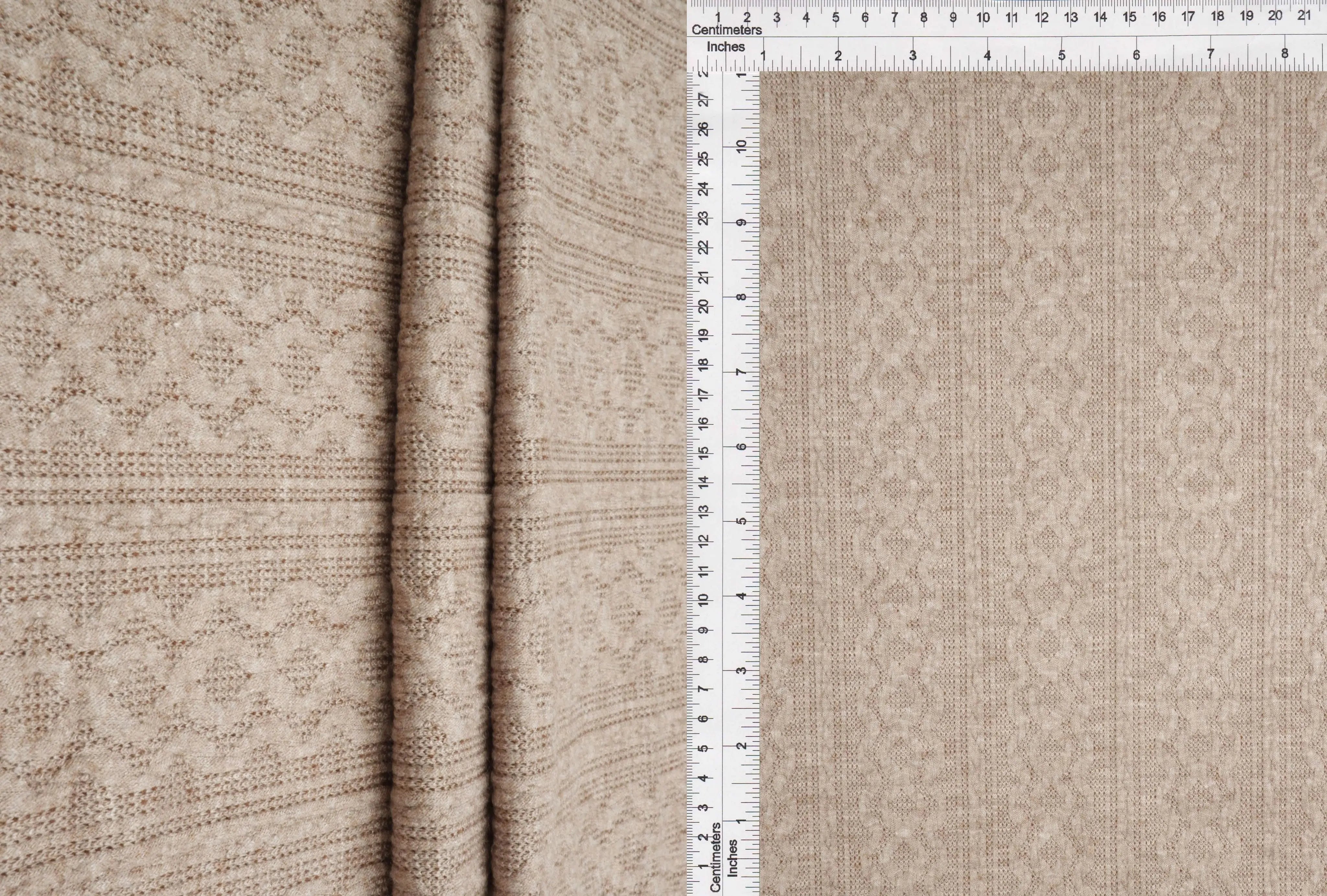 JACQ-4528 BROWN BOTTOMS DRESS GEOMETRIC JACQUARD KNIT LIVERPOOL NYLON OUTERWEAR PANTS POLYESTER RAYON SKIRTS SOLID SPANDEX STRETCH SWEATER TOPS