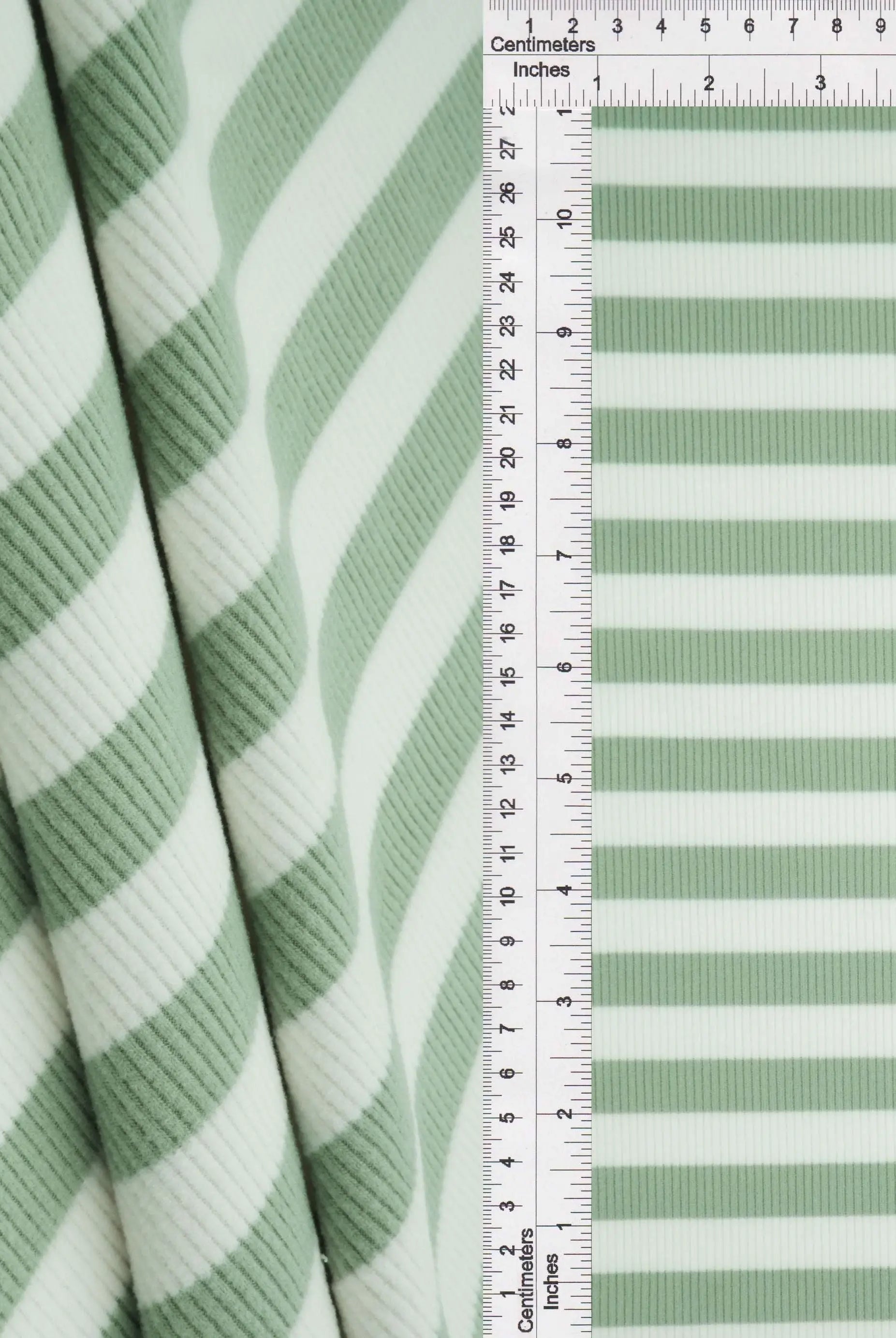 KNT4544 SAGE/WHITE BLOUSE DRESS FLEECE GREEN KNIT LOUNGEWEAR POLYESTER RIBBED 2X2 SPANDEX STRETCH STRIPE SWEATSHIRT TOPS TUNICS WHITE