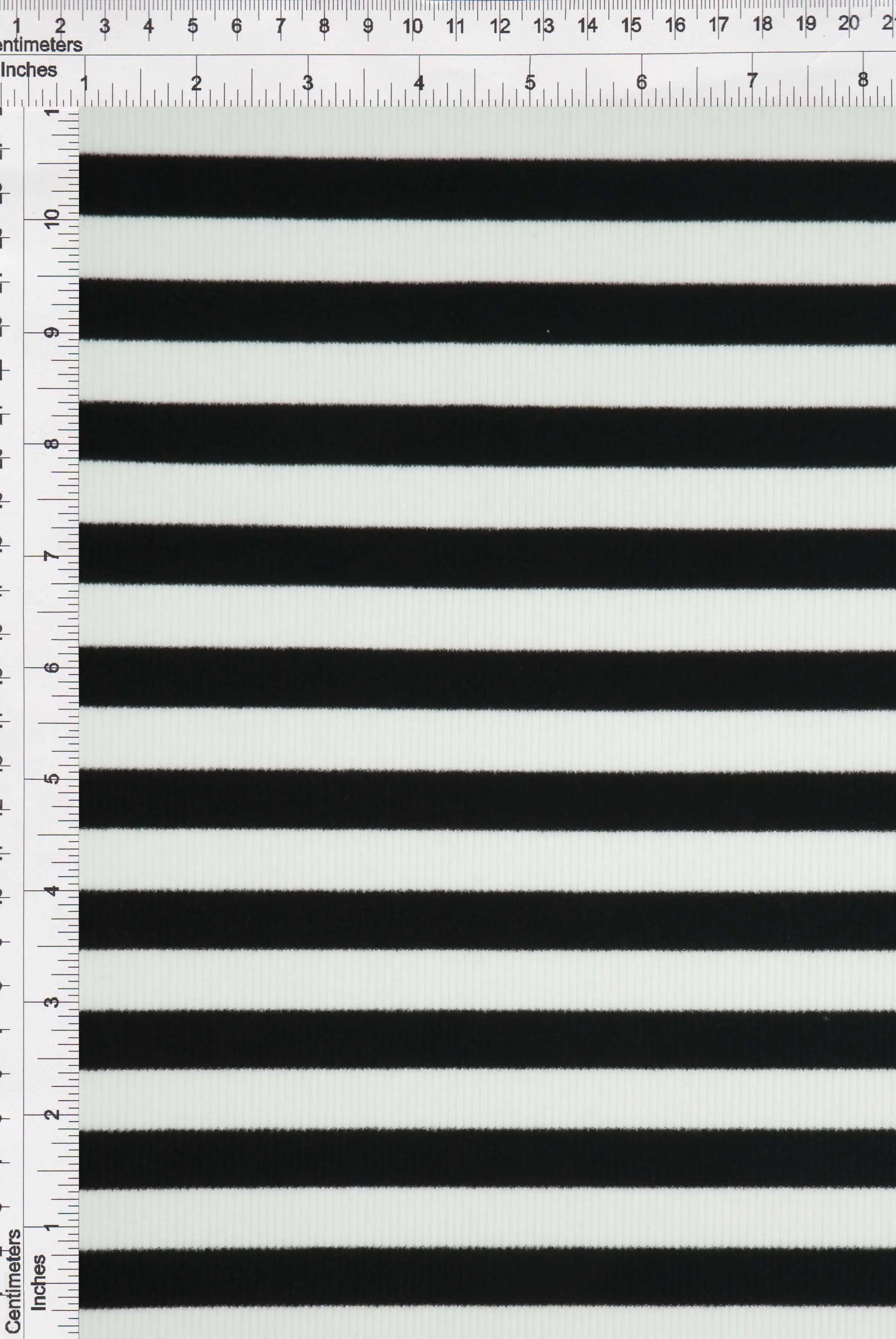 KNT4544 BLACK/WHITE BLACK BLOUSE DRESS FLEECE KNIT LOUNGEWEAR POLYESTER RIBBED 2X2 SPANDEX STRETCH STRIPE SWEATSHIRT TOPS TUNICS WHITE